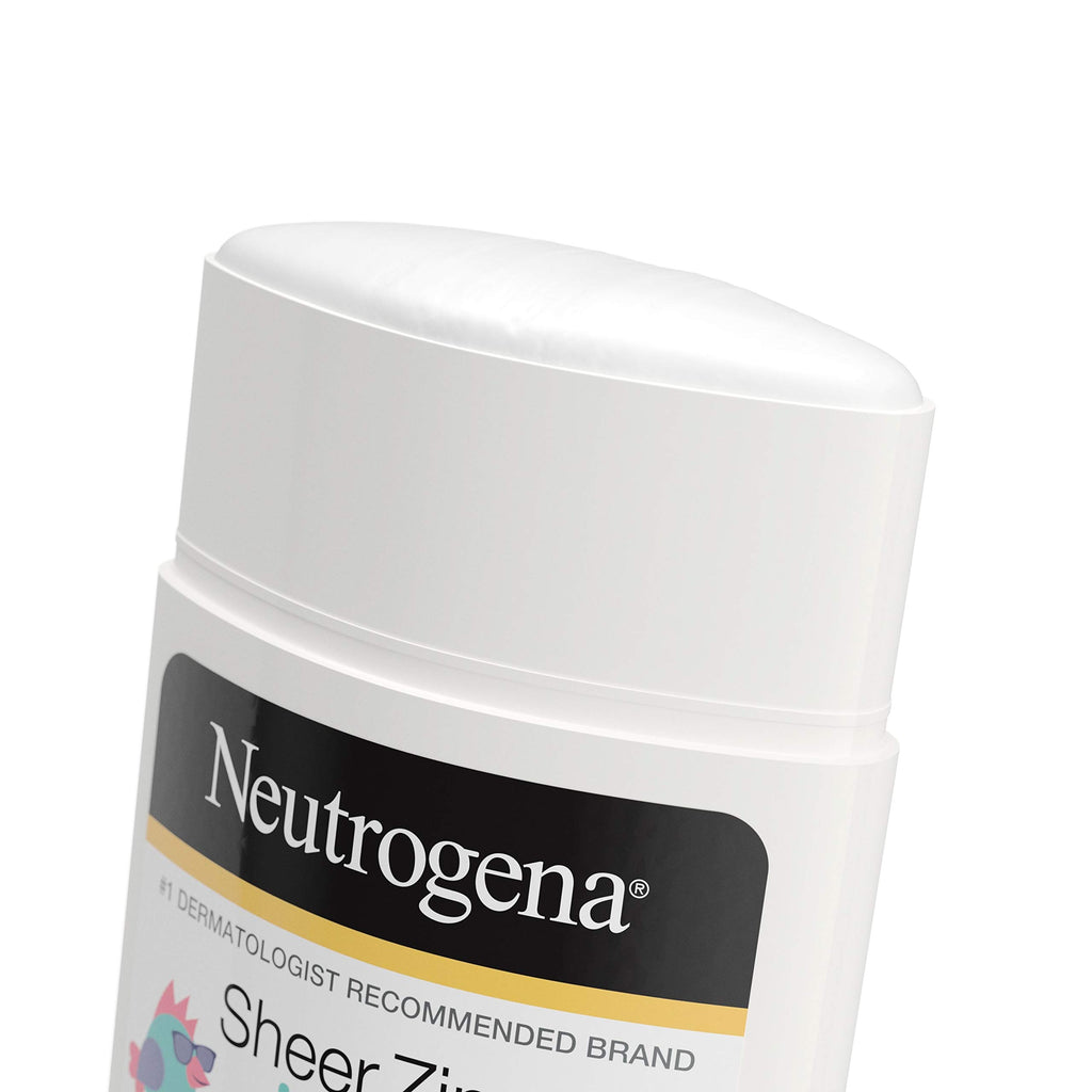 Neutrogena Kids Mineral Sunscreen Sheer Zinc Oxide Lotion, Broad Spectrum SPF 50 with UVA/UVB Protection, Water Resistant for 80 Minutes, Fragrance and Tear Free, 3 FL OZ