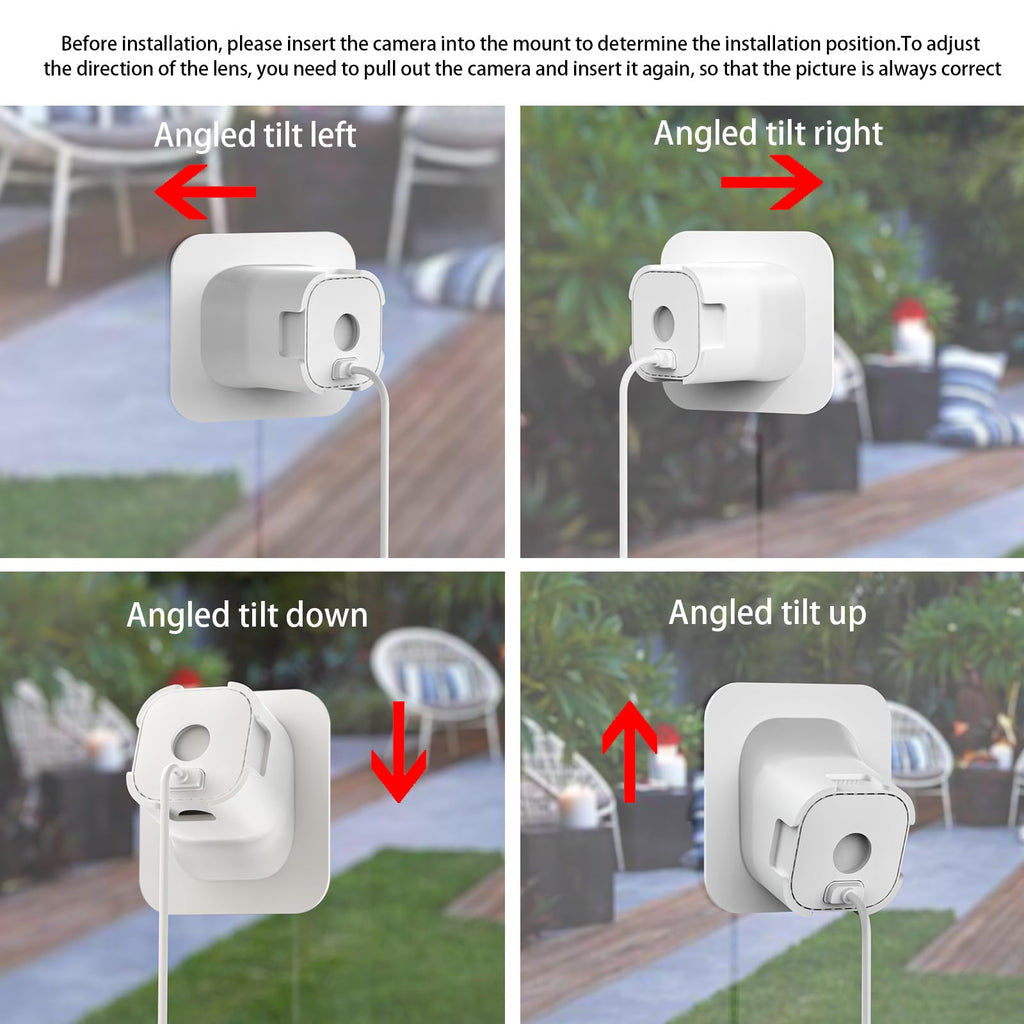 HOLACA 20° Angle Window Mount for Blink Mini/Blink Mini2 Camera - Black | 20 Degrees Tilt, 3M Adhesive, Quick Installation