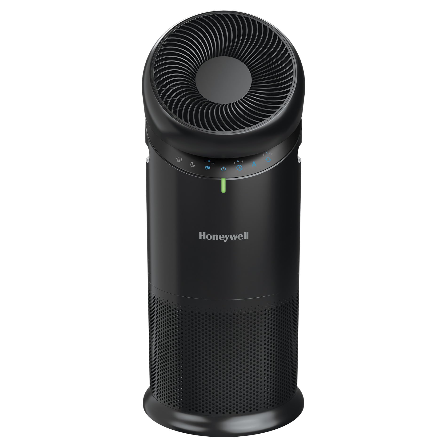 Honeywell Allergen Plus™ 3-in-1 HEPA Air Purifier Fan & Air Circulator, 1928 Ft² Rooms in 1 Hour, Air Quality Sensor, Sleep Mode, Reduces Allergens, Pet Dander, and Odors, White, HPA6000W
