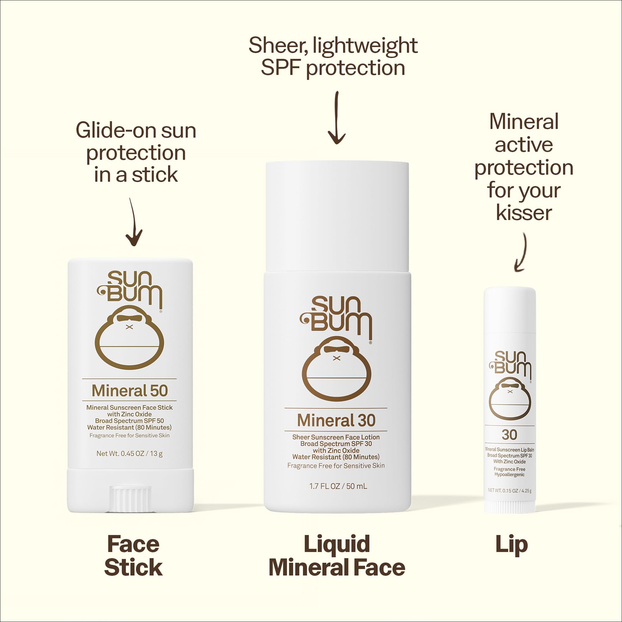 Sun Bum Mineral SPF 50 Sunscreen Body Lotion - Broad Spectrum Moisturizing Sunscreen with Vitamin E - Vegan and Hawaii 104 Act Compliant (Made without Octinoxate & Oxybenzone) - Travel Size - 3 oz