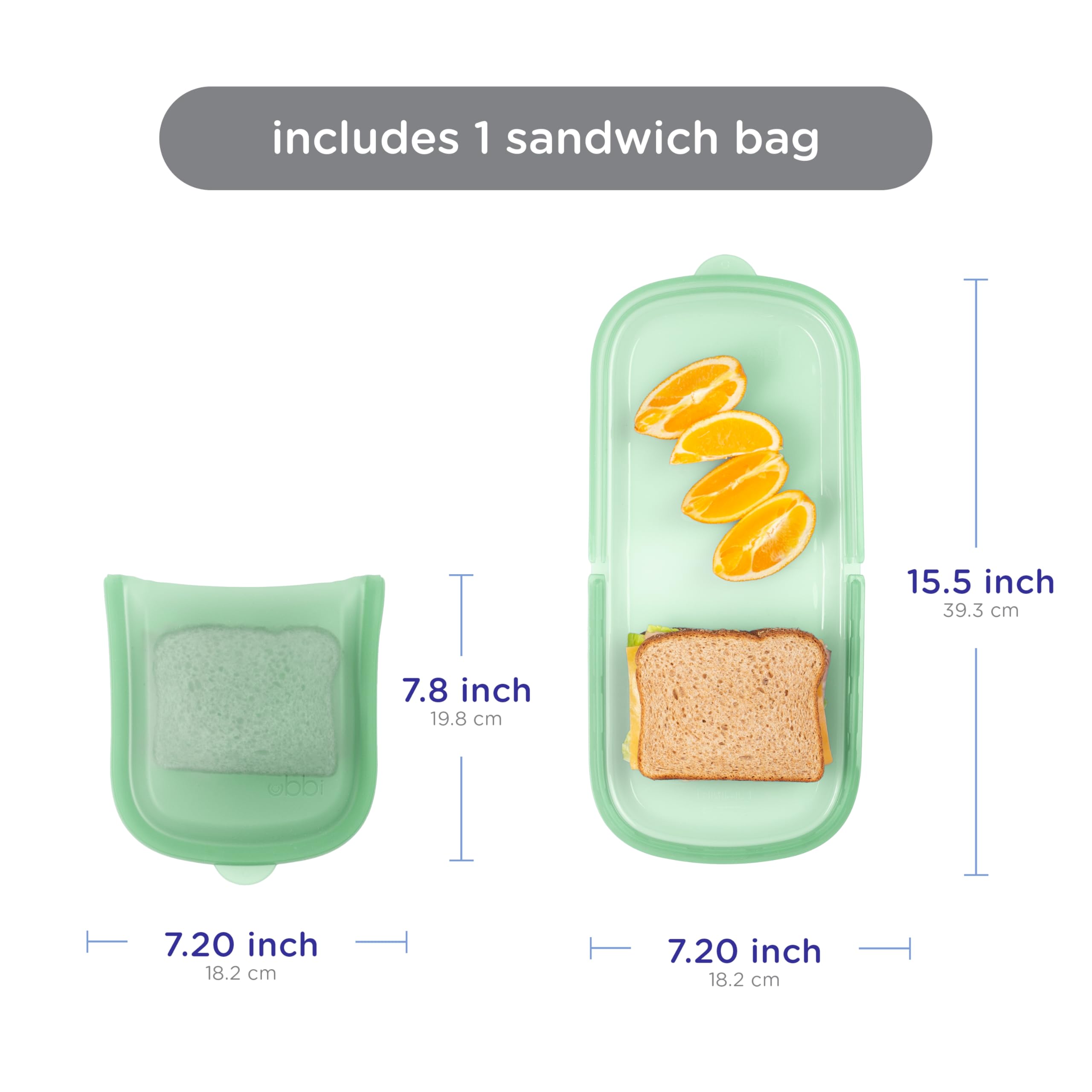 Ubbi Platemate Reusable Silicone Storage Bag, Smoothie Purple | Opens Flat as Placemat, Dishwasher & Freezer-Safe, Lunch Container, Leakproof Sandwich & Snack Bag, Easy to Clean, BPA-Free