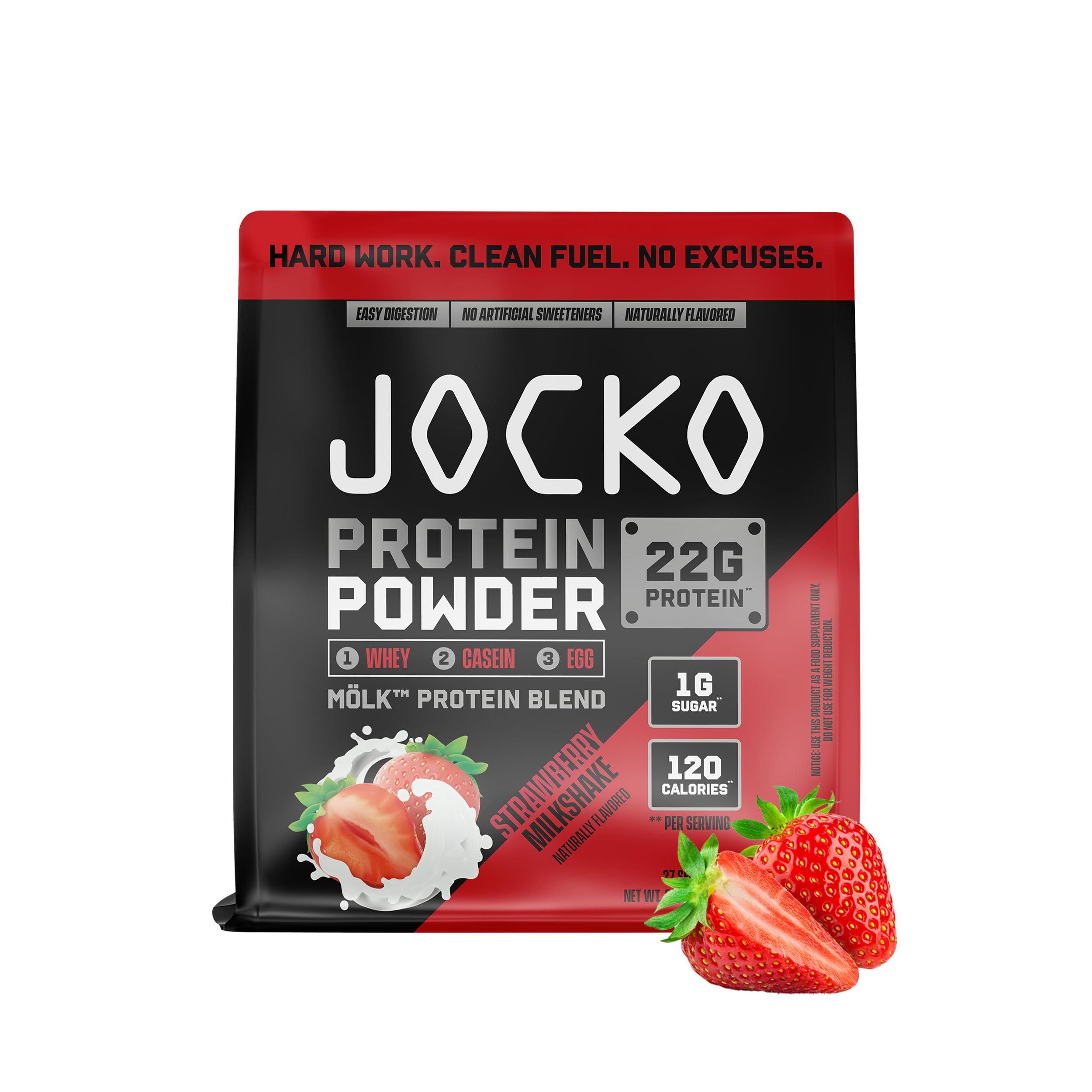 Jocko Fuel Whey Protein Powder, Chocolate Peanut Butter, 22g Protein, Digestive Enzymes + Probiotic Blend, No Sugar Added, with Essential Amino Acids + Electrolyte Minerals, 25 Servings