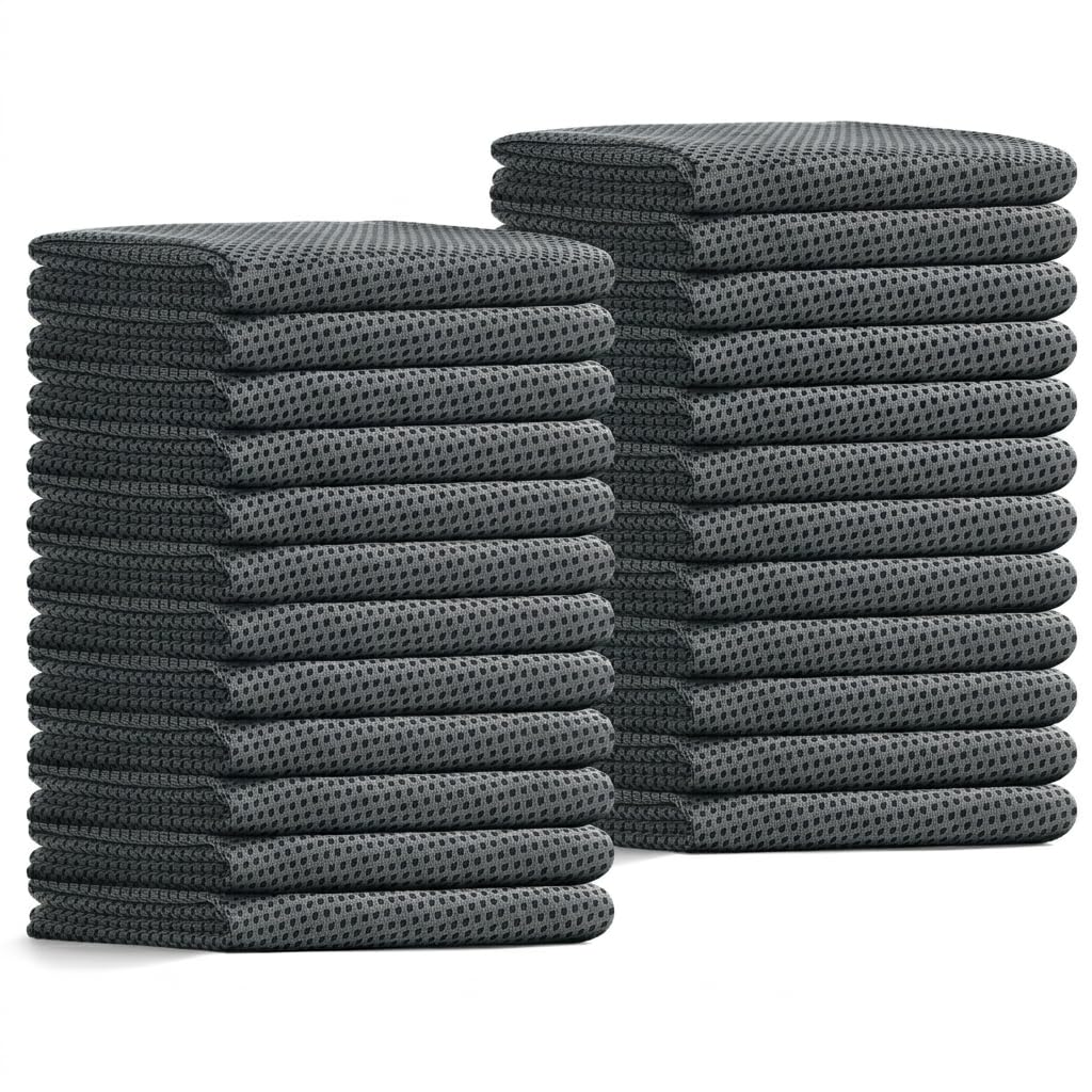 24 Pack Cooling Towels Bulk for Neck and Face 40"x12" Ice Cooling Sweat Rags Microfiber Soft Breathable Soft Chilly Towel for Yoga Golf Sport Running