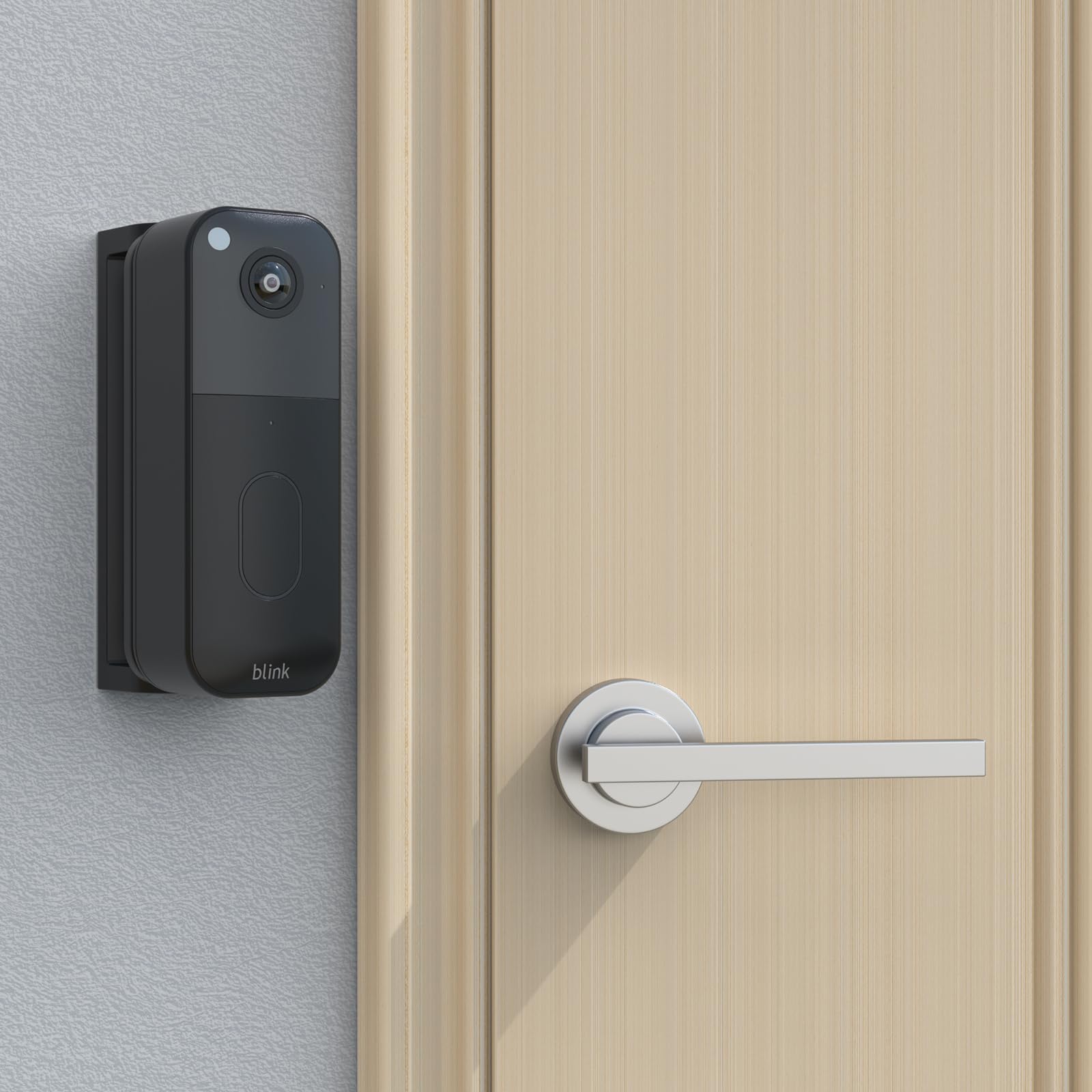 Blink Doorbell Mount, Adjustable Angle (0-45 Degree R/L) Mount for Blink Video Doorbell Newest Model (Black)