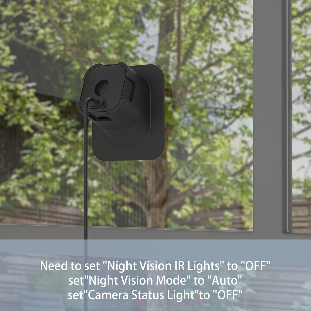 HOLACA 20° Angle Window Mount for Blink Mini/Blink Mini2 Camera - Black | 20 Degrees Tilt, 3M Adhesive, Quick Installation