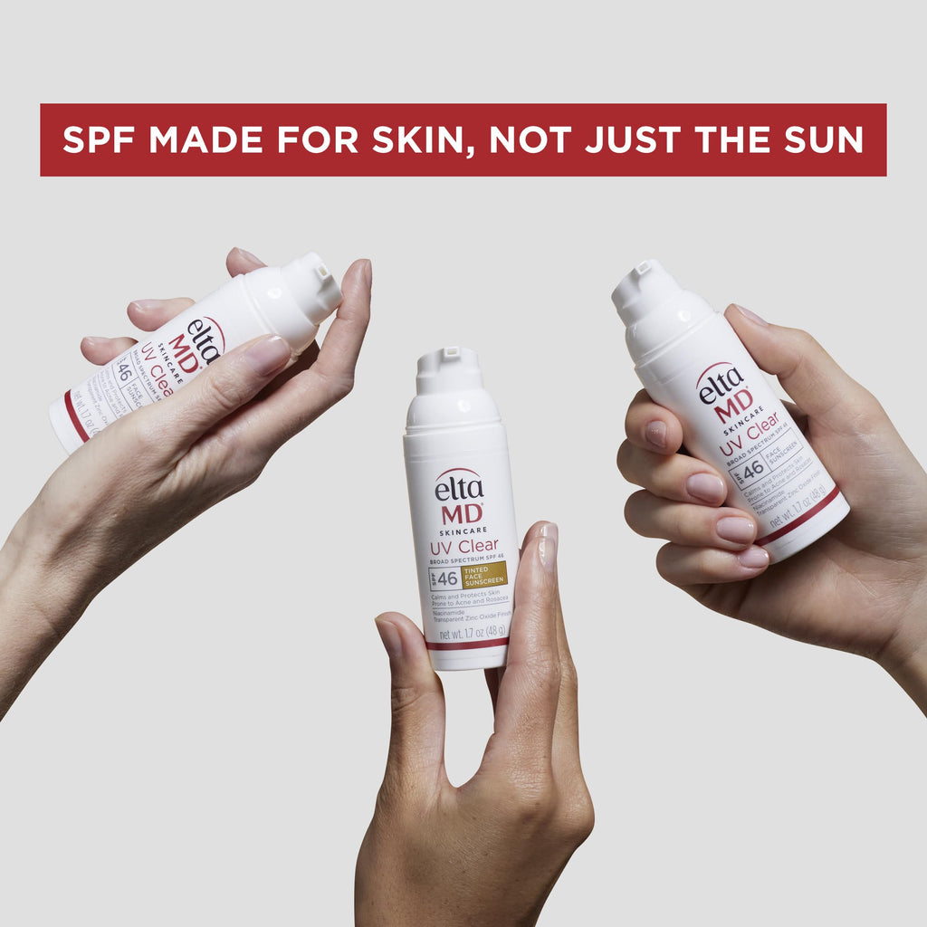 EltaMD UV Sheer Face and Body Sunscreen SPF 50+, No White Cast Sunscreen with Transparent Zinc Oxide and Hyaluronic Acid, Moisturizes and Protects