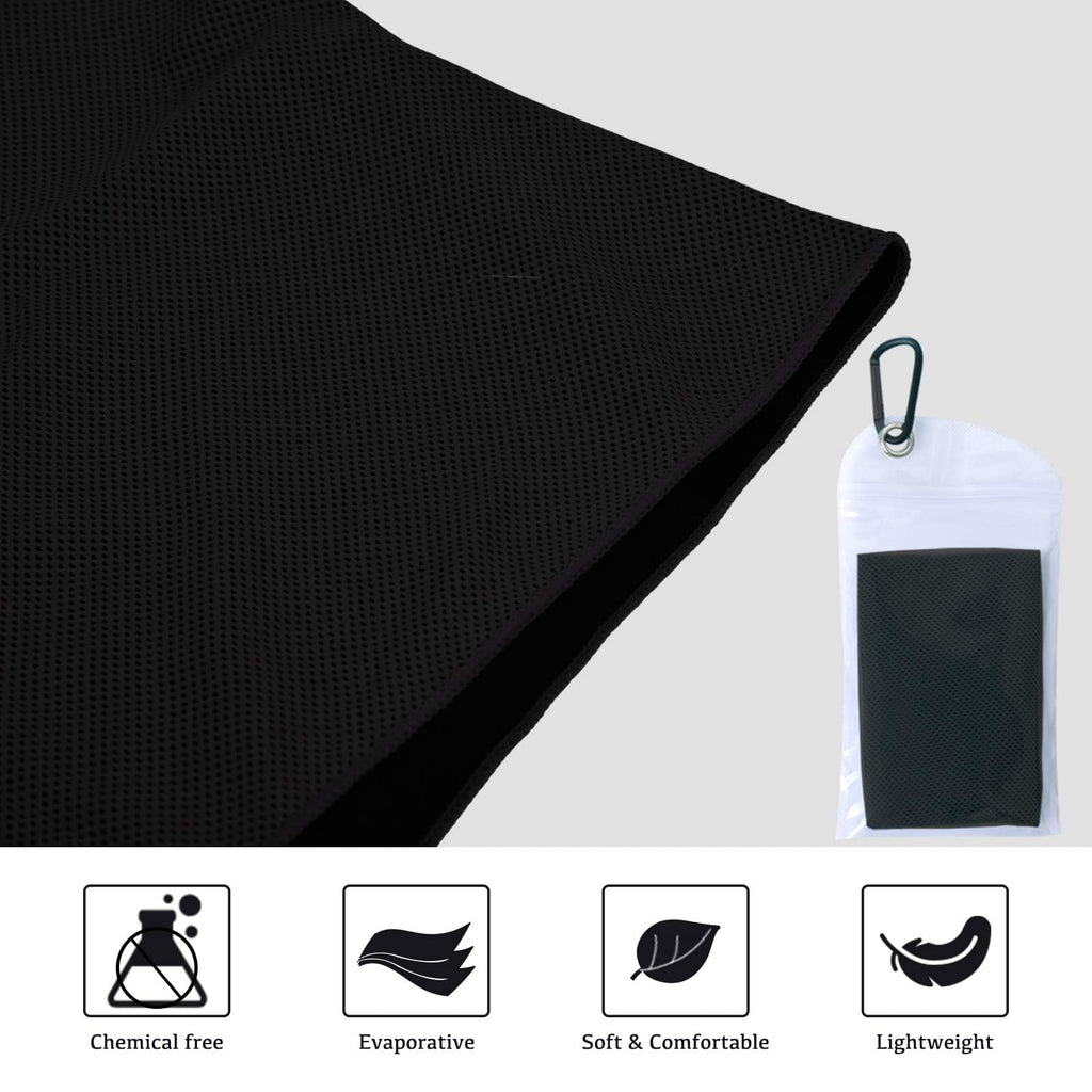 4 Packs Cooling Towels for Neck and Face(40"x 12"), Cool Sweat Towels for Hot Weather, Cooling Towels for Athletes, Lightweight Soft Breathable Towels for Yoga, Sport, Workout, Running, Gym, Camping