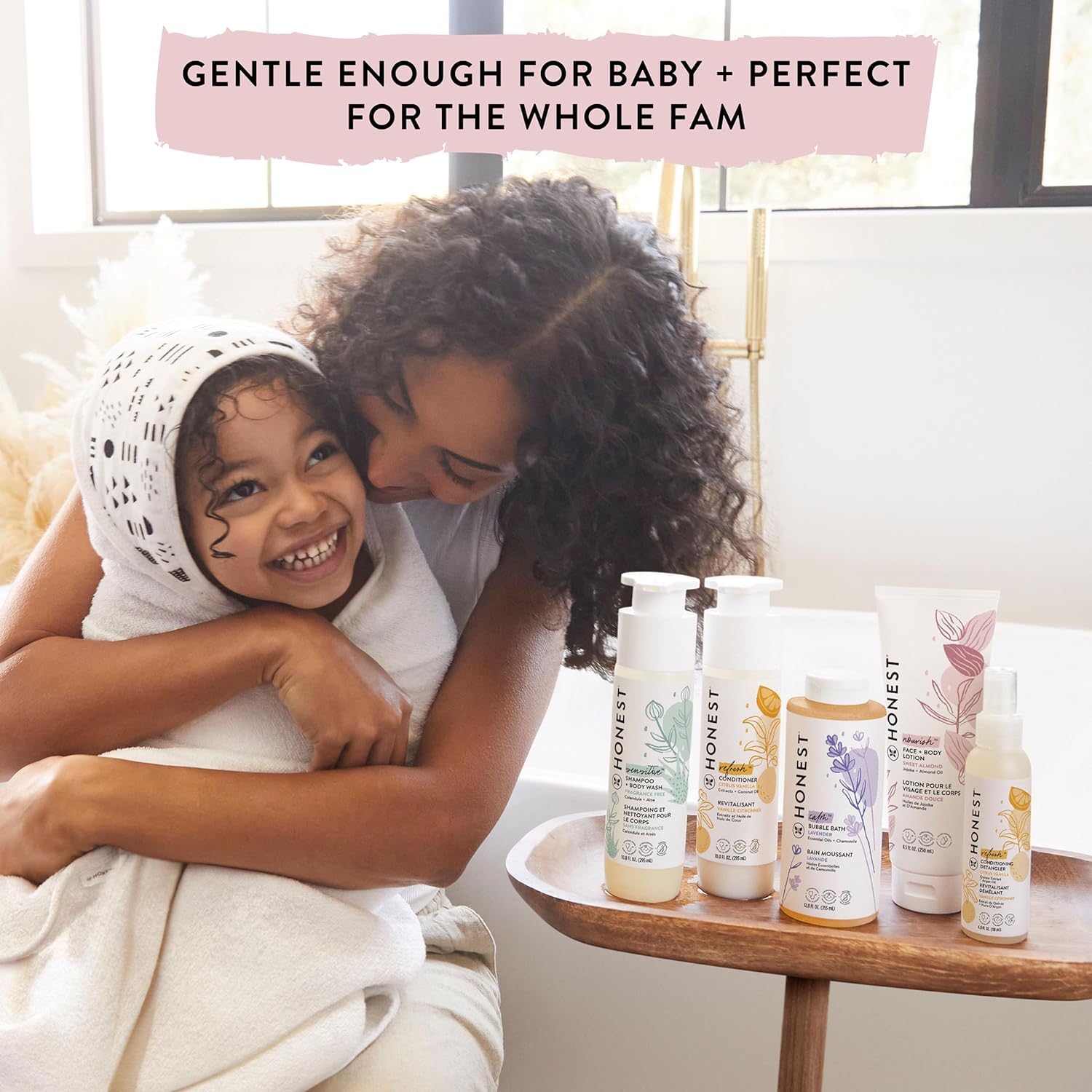 The Honest Company Foaming Bubble Bath Gentle for Baby, Naturally Derived, Tear-free, Hypoallergenic, Fragrance Free, Sensitive, 12 fl oz