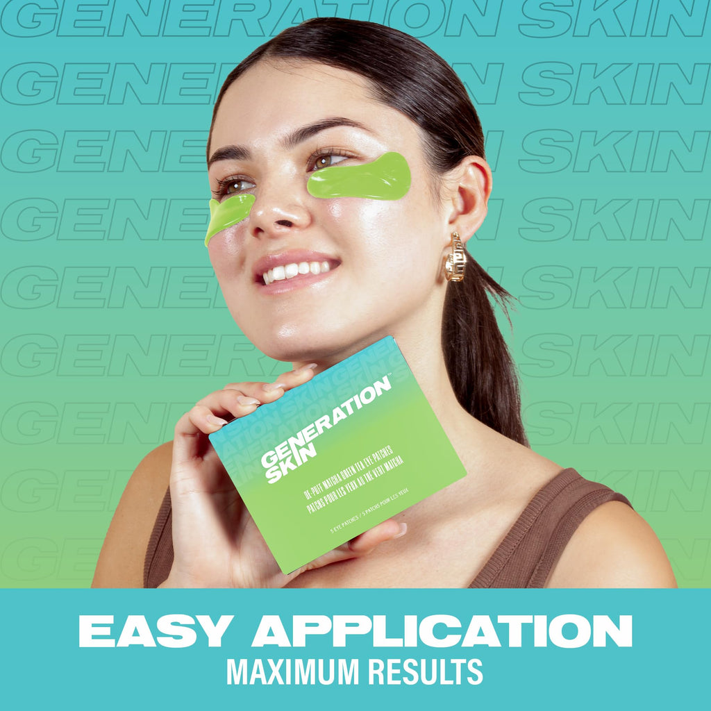 Generation Skin Eye Patches for Dark Circles and Puffiness, Under Eye Mask with Hyaluronic Acid and Kakadu Plum, Vegan and Cruelty-Free Under Eye Patches, Kakadu Plum Eye Masks, 5-Pack
