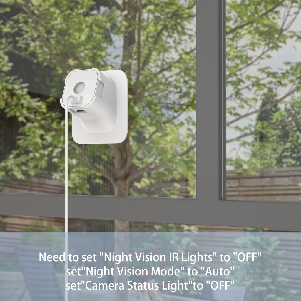 HOLACA 20° Angle Window Mount for Blink Mini/Blink Mini2 Camera - Black | 20 Degrees Tilt, 3M Adhesive, Quick Installation