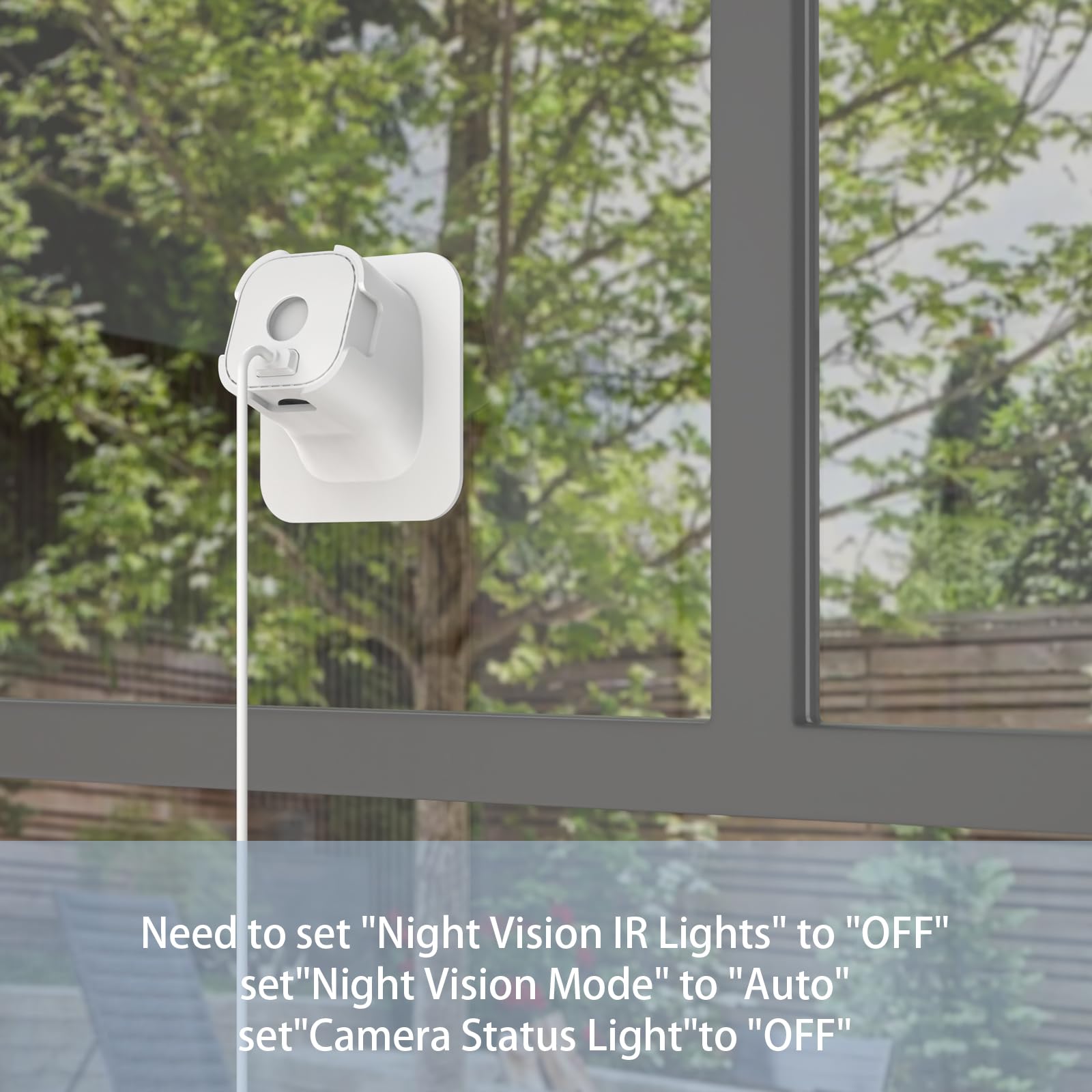 HOLACA 20° Angle Window Mount for Blink Mini/Blink Mini2 Camera - Black | 20 Degrees Tilt, 3M Adhesive, Quick Installation