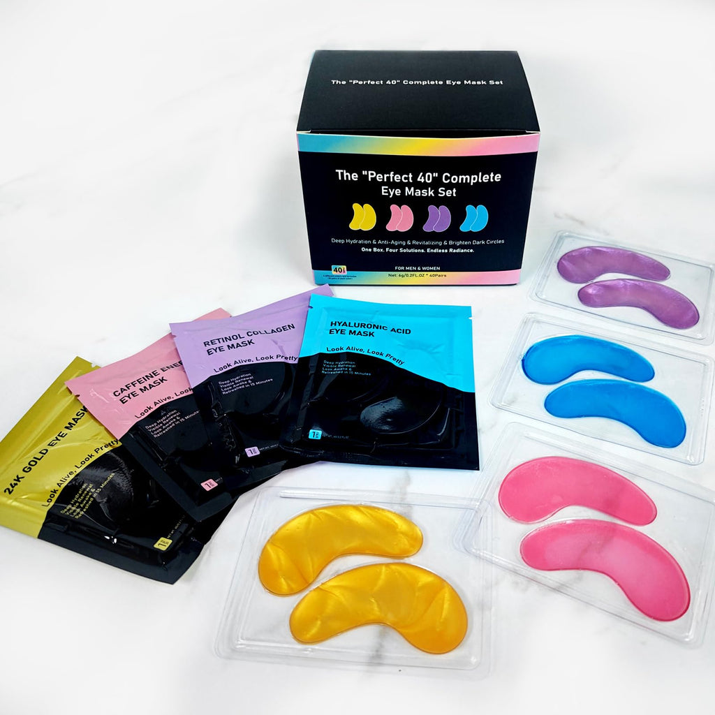 Adofect Hydrogel Caffeine Under Eye Masks, Collagen Eye Patches for Dark Circles Puffy Eyes Under Eye Bags, Deep Hydration Eye Gels for All Skin Types, Skin Care Gifts (Pink, 30 Pairs)