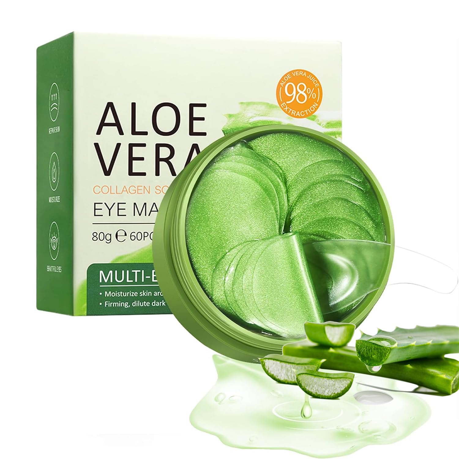 60 Pcs Gradient Under Eye Patches, Eye Patches for Puffy Eyes and Dark Circles, Eye Patches for Dark Circles, Under Eye Mask, Collagen Eye Patches, Eye Mask Skincare, Reduce Wrinkles and Fine Lines