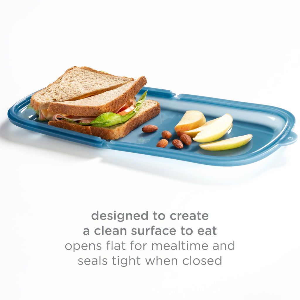 Ubbi Platemate Reusable Silicone Storage Bag, Smoothie Purple | Opens Flat as Placemat, Dishwasher & Freezer-Safe, Lunch Container, Leakproof Sandwich & Snack Bag, Easy to Clean, BPA-Free