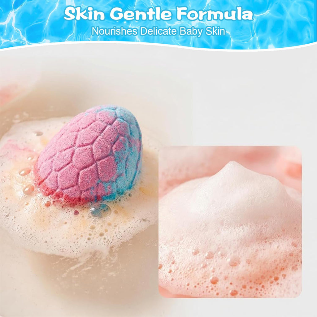 Bath Bombs with Toys Inside, Kids Bath Bombs with Surprise Inside, Play Fizz Bubble Bath Bomb for Boys Girls, Natural Organic Non Toxic Bath Ball Gift Set for Women Men (Sea Animal 12Pcs)