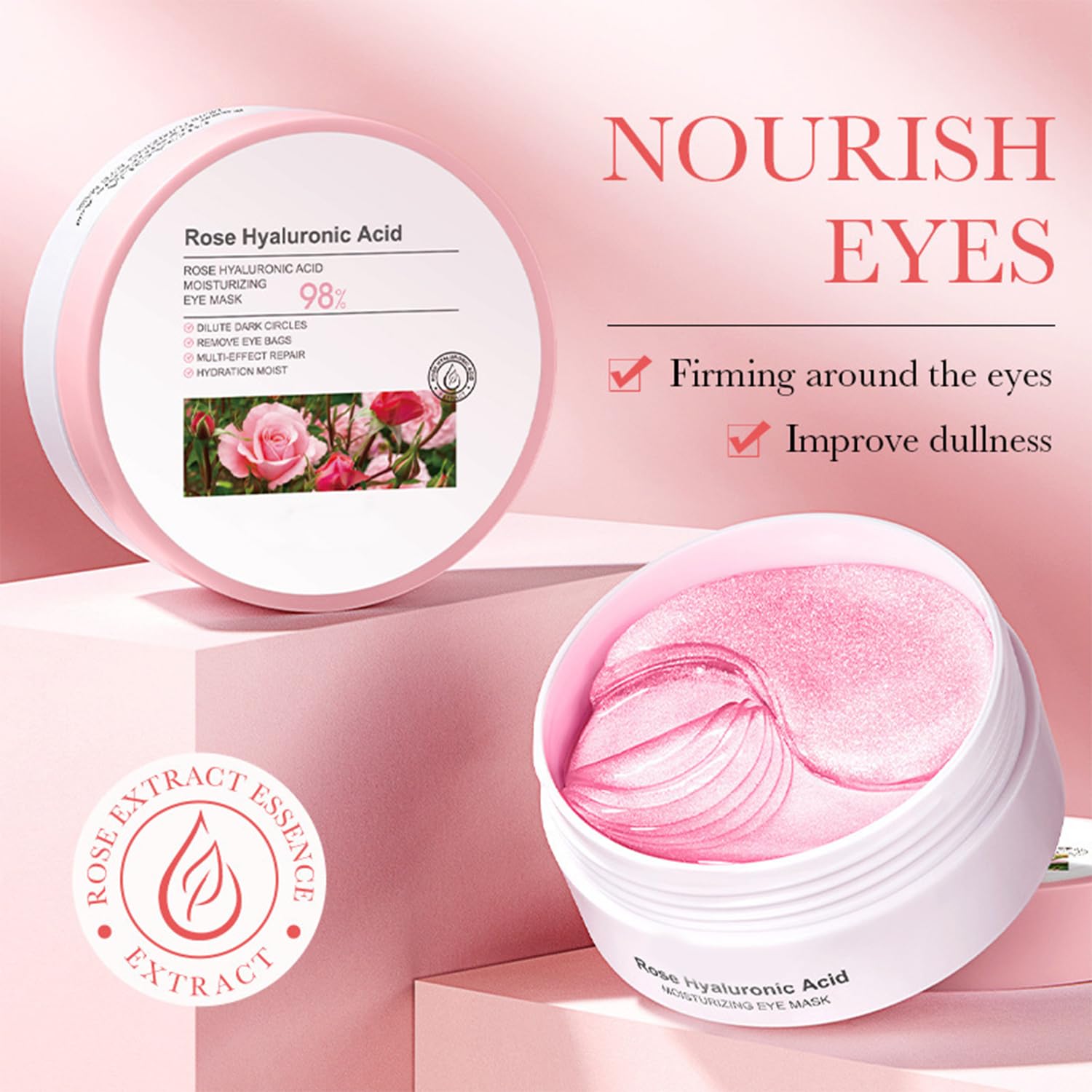 60 Pcs Gradient Under Eye Patches, Eye Patches for Puffy Eyes and Dark Circles, Eye Patches for Dark Circles, Under Eye Mask, Collagen Eye Patches, Eye Mask Skincare, Reduce Wrinkles and Fine Lines