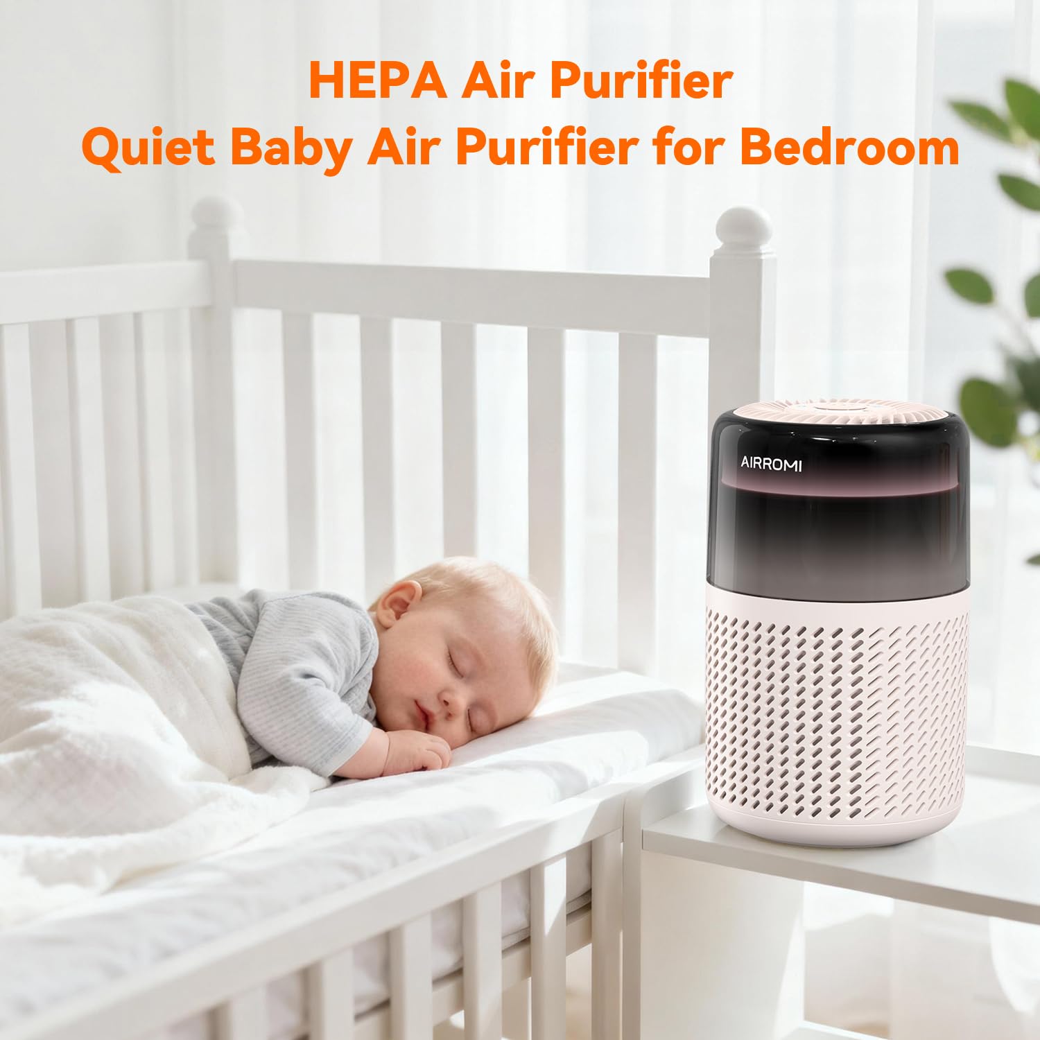 AIRROMI HEPA Air Purifier for Bedroom&Home,Pet Air Purifier for Home Pets,Removes Pet Odor,Cat Litter Smell,Dust,Smoke&Allergies,Quiet Room Air Purifier with Scents,360°Air Cleaner,A2005 Black