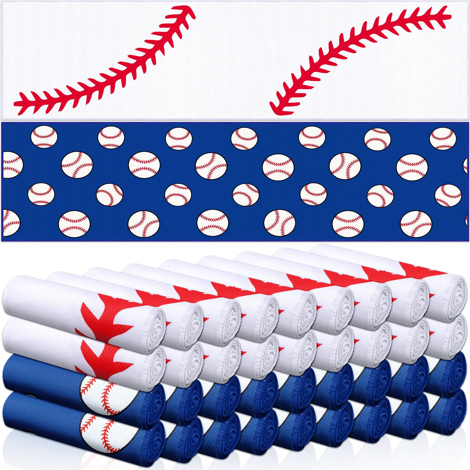12 count Sports Cooling Towels Baseball Basketball Softball 40 x 12 Inch Breathable Soccer Football Volleyball Microfiber Ice Towel Fast Drying for Sport Party Favors Team Gift(Yellow,Softball)