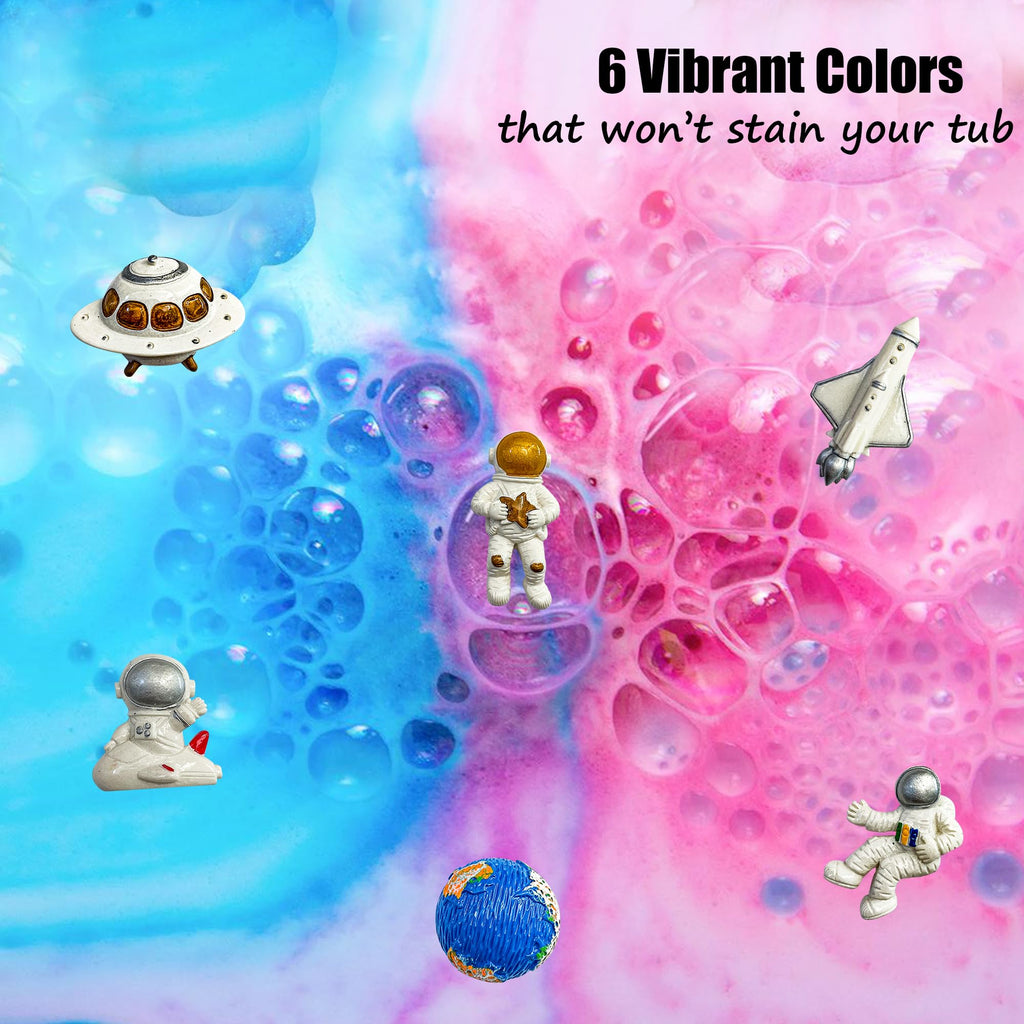 Bath Bombs for Kids with Toys Inside - Organic Bubble Bath Fizzies with Jungle Animal Toys. Gentle and Kids Friendly Spa Bath Balls, Bath Fizz Balls - Birthday Gifts for Toddlers, Boys, Girls