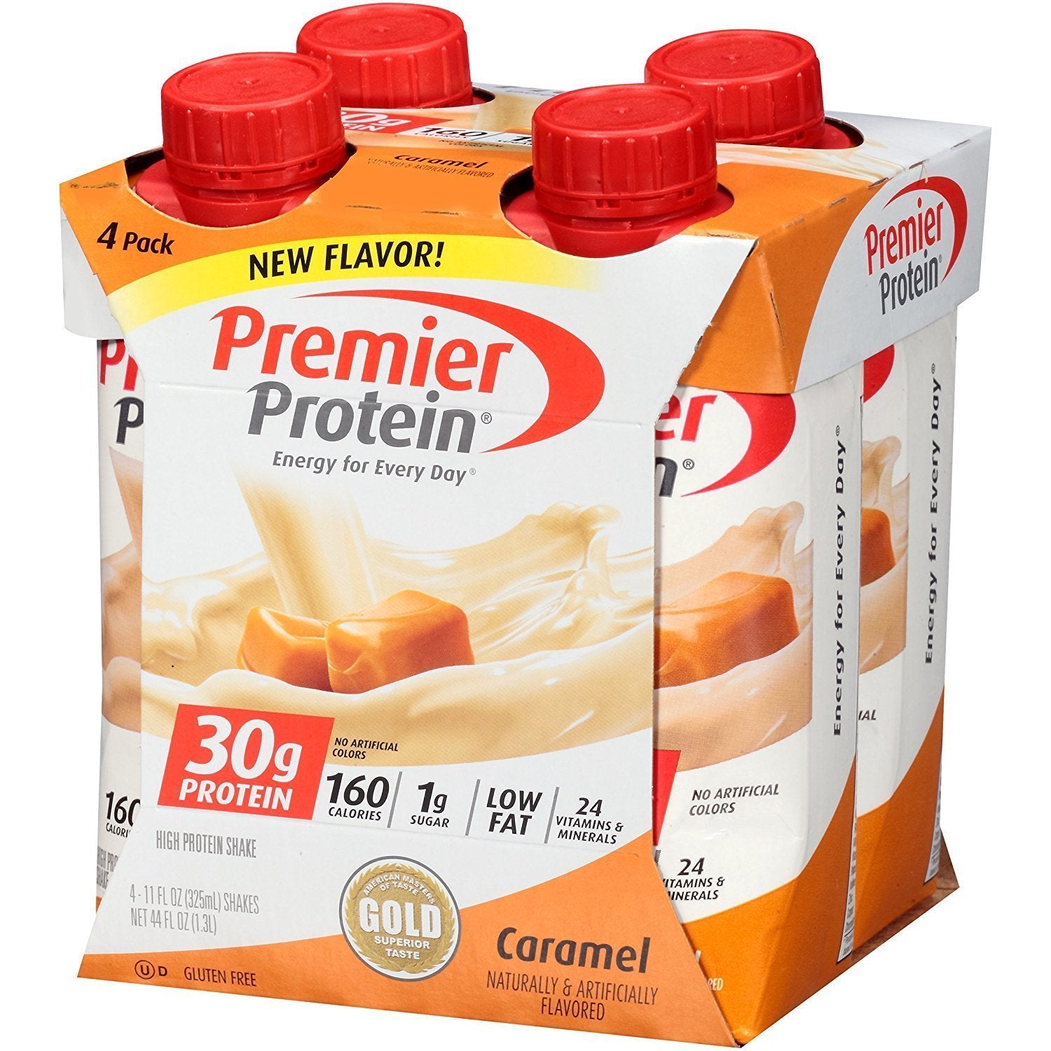 Premier Protein 30g Protein Shakes, Caramel, 11 Fluid Ounces, 8 Count