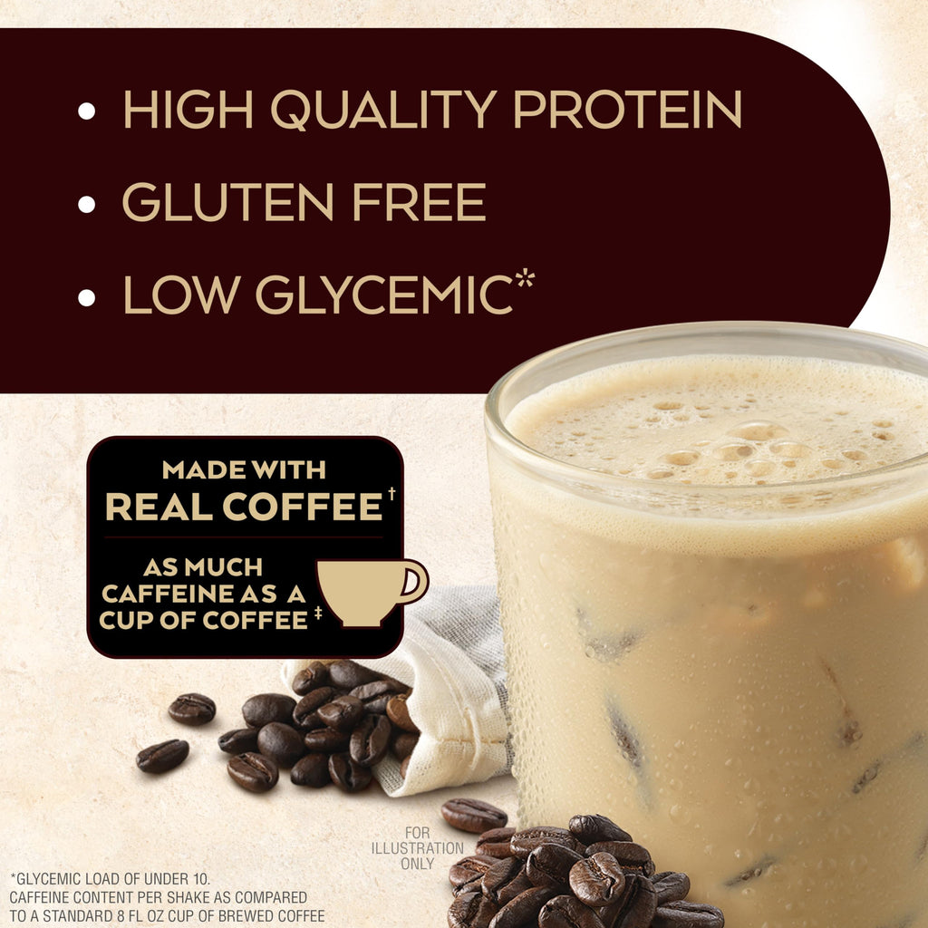 Atkins Coffee Lovers Protein Shake Variety Pack, Mocha Latte, Café Caramel and Café au Lait Flavored Protein Shakes, 15g Protein, 3g Fiber, GLP-1 Friendly, 12 Count