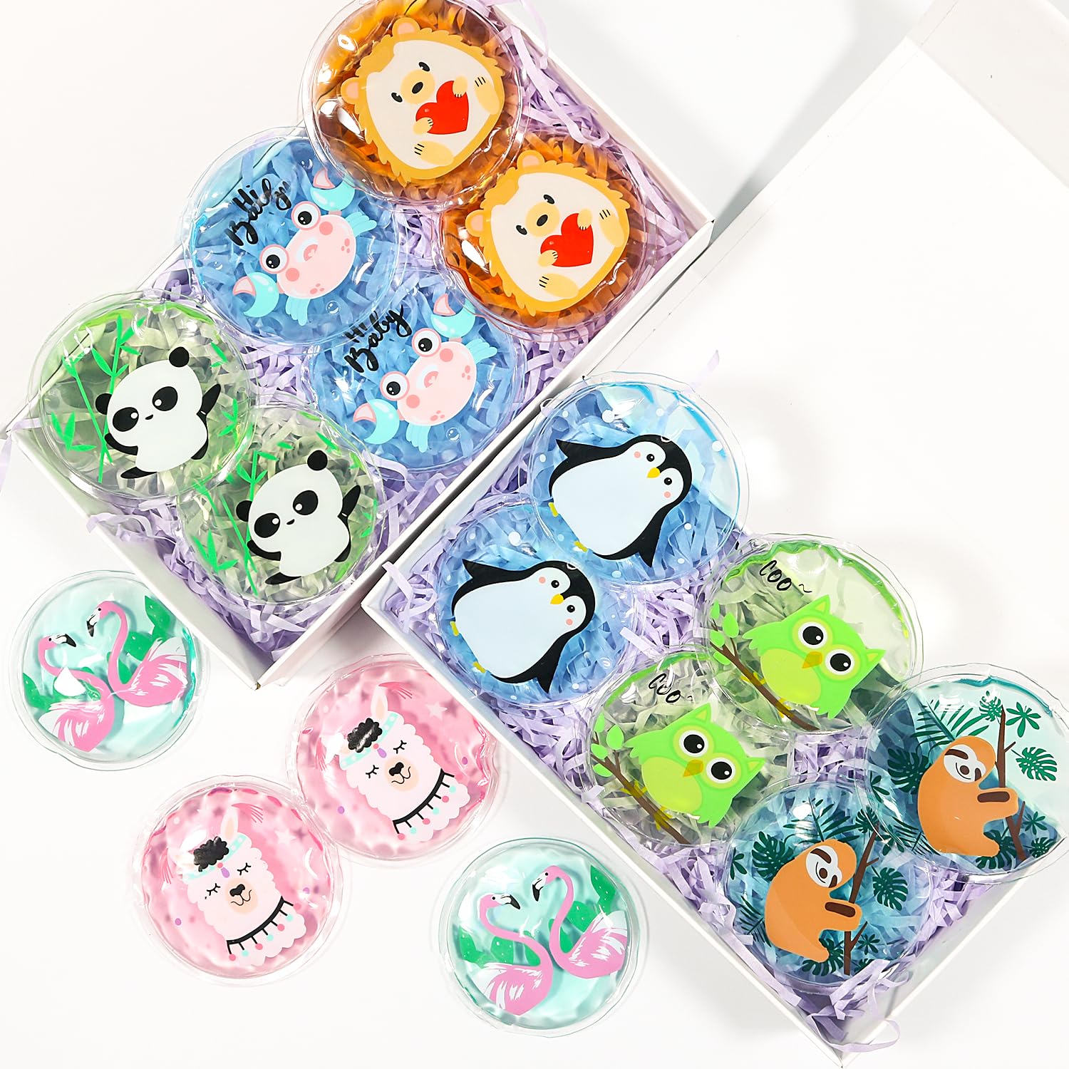 4PCS Gel Eye Ice Pack Set Reusable, Cold and Hot Compress for Eyes, Ice Pack for Eyes, Cooling Eye Pads for Eye Strain, Swelling, Redness, Dark Circles, Puffy Eyes, and Eye Recovery Surgery.
