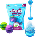 Tub Works Super Goo Bath Slime 'Surprise' Bombs, 6 Pack | Kids Bath Bombs With Surprise Inside | Nontoxic | Stretchy, Squishy Slime Soap | Sensory Fun for Kids