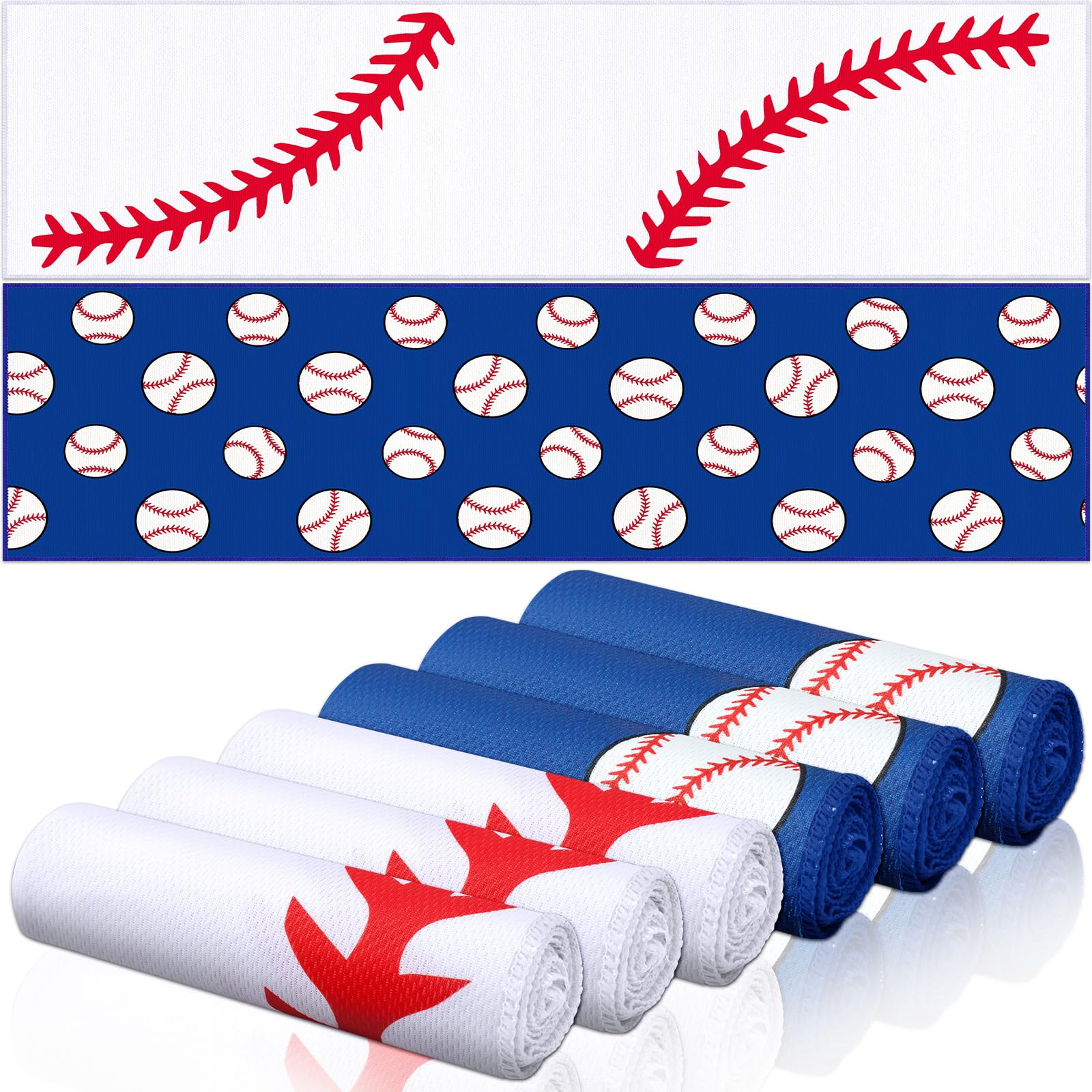 12 count Sports Cooling Towels Baseball Basketball Softball 40 x 12 Inch Breathable Soccer Football Volleyball Microfiber Ice Towel Fast Drying for Sport Party Favors Team Gift(Yellow,Softball)