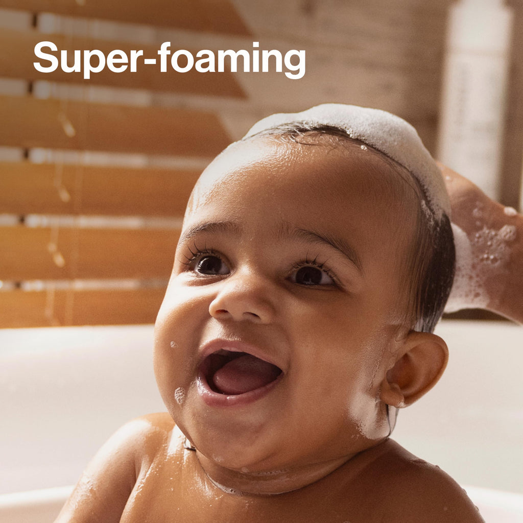 The Honest Company Foaming Bubble Bath Gentle for Baby, Naturally Derived, Tear-free, Hypoallergenic, Fragrance Free, Sensitive, 12 fl oz