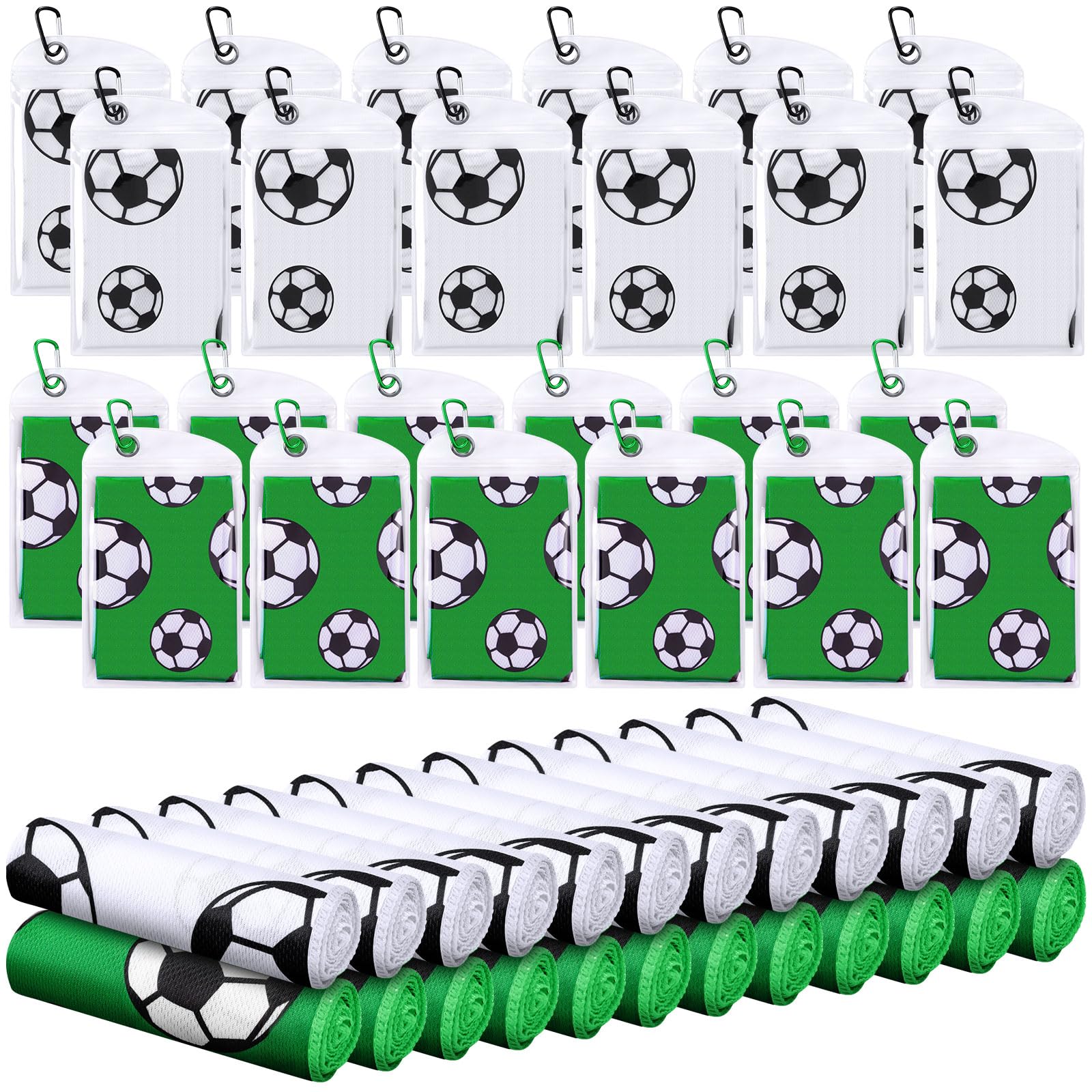 Mindsoft 12 Set Softball Cooling Towels for Sports Team Gifts with Carrying Pouch 30 x 9 Inch Softball Towels Bulk Microfiber Ice Cooling Rags for Birthday Party Favors Swag Bag Stuffers
