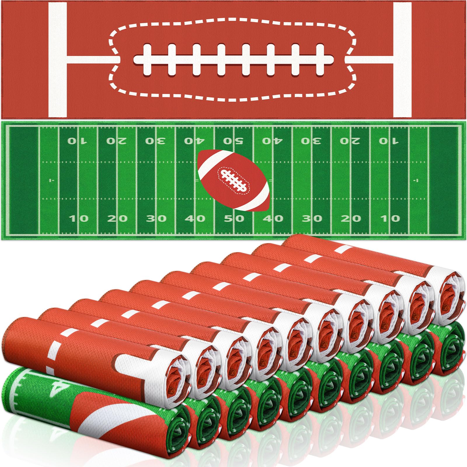 12 count Sports Cooling Towels Baseball Basketball Softball 40 x 12 Inch Breathable Soccer Football Volleyball Microfiber Ice Towel Fast Drying for Sport Party Favors Team Gift(Yellow,Softball)