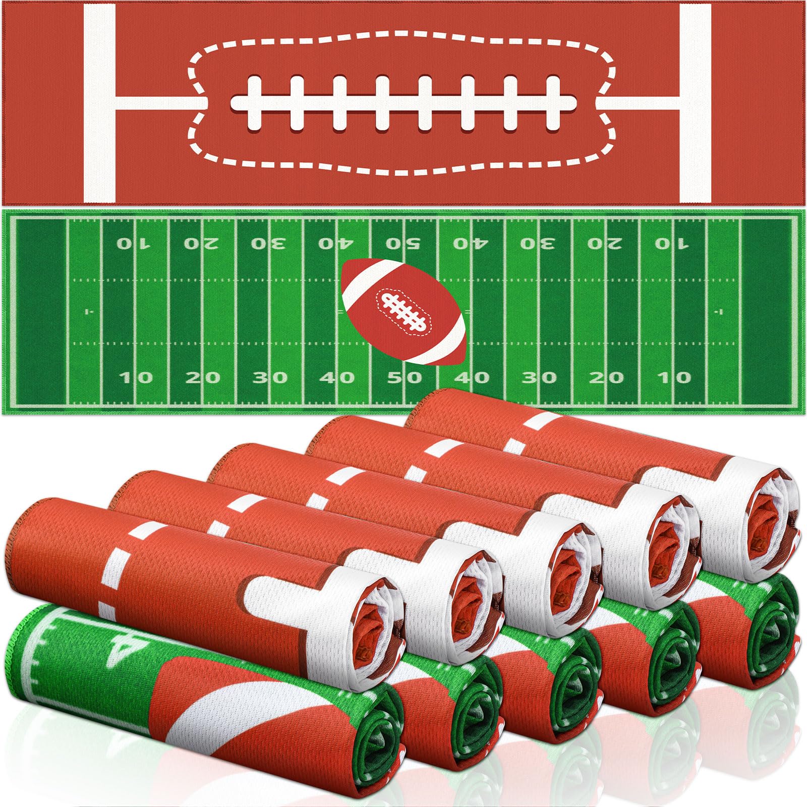 12 count Sports Cooling Towels Baseball Basketball Softball 40 x 12 Inch Breathable Soccer Football Volleyball Microfiber Ice Towel Fast Drying for Sport Party Favors Team Gift(Yellow,Softball)