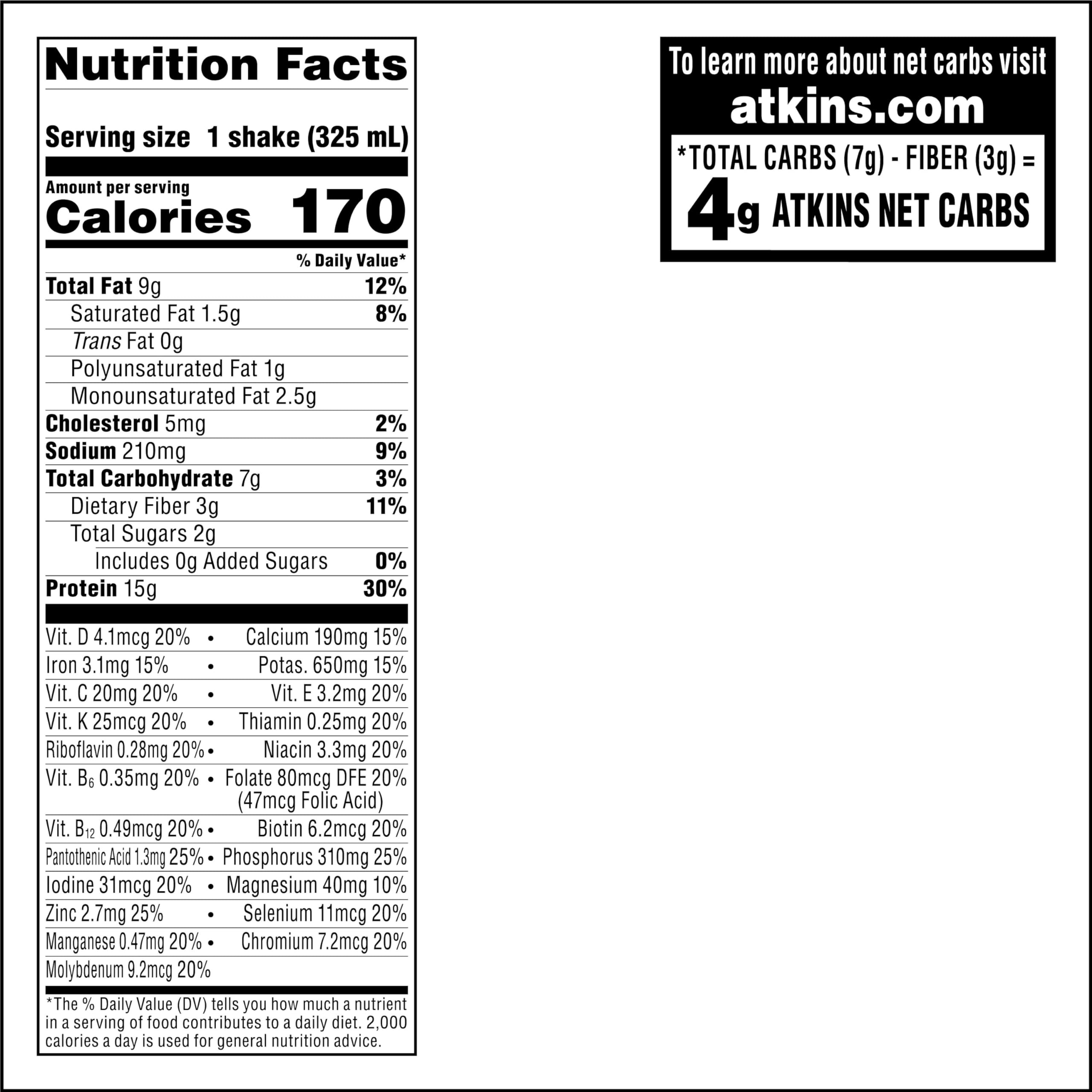 Atkins Chocolate Banana Protein-Rich Shake. With B Vitamins and Protein. Made with Real Fruit. Keto-Friendly and Gluten Free, 11 Fl Oz (Pack of 12)