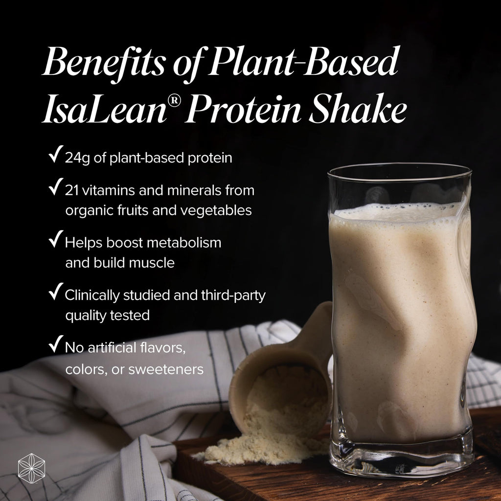 Isagenix Plant-Based IsaLean Protein Shake - Energy Powder with Whole-Food Sourced Vitamins - Supports Lean Muscle Growth & Healthy Metabolism - Rich Chocolate, 27.2 oz (14 Servings)