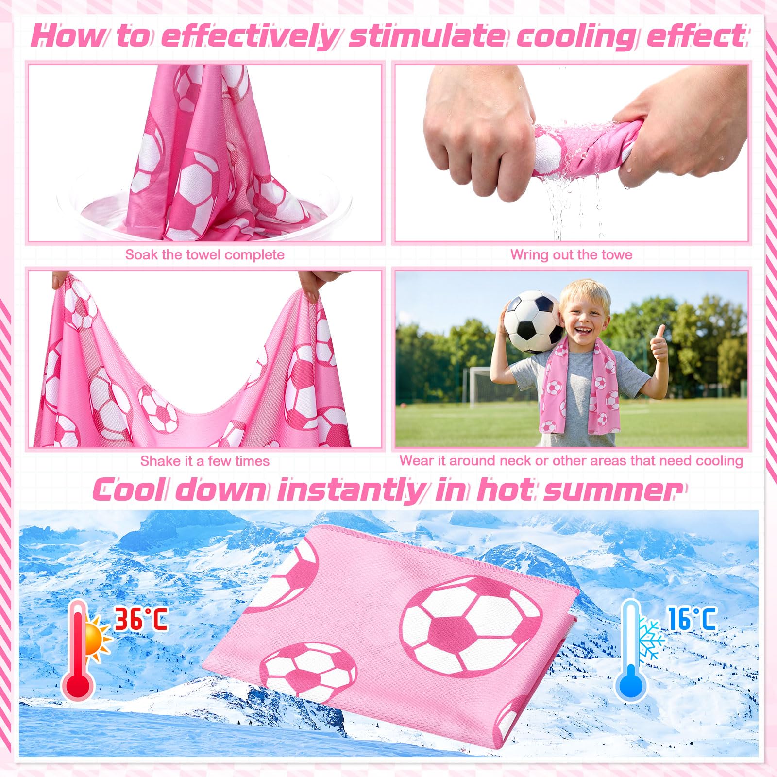 12 count Sports Cooling Towels Baseball Basketball Softball 40 x 12 Inch Breathable Soccer Football Volleyball Microfiber Ice Towel Fast Drying for Sport Party Favors Team Gift(Yellow,Softball)