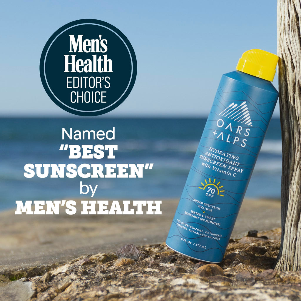 Oars + Alps SPF 50 Face & Body Broad Spectrum Sunscreen Spray | Fast-Absorbing, Lightweight, Non-Greasy, Hawaii Reef Act 104 Compliant, Water-Resistant, Octinoxate + Oxybenzone Free, 6 Oz, 1 Pack