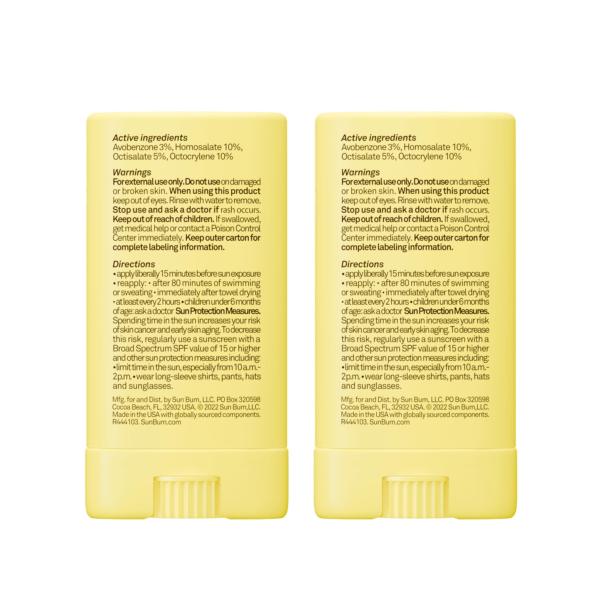 Sun Bum Kids SPF 50 Clear Face Stick Sunscreen - Wet or Dry Skin Application Broad Spectrum Sunscreen with Vitamin E - Hawaii Act 104 Compliant (Without Octinoxate & Oxybenzone) - Travel Size 0.53 oz