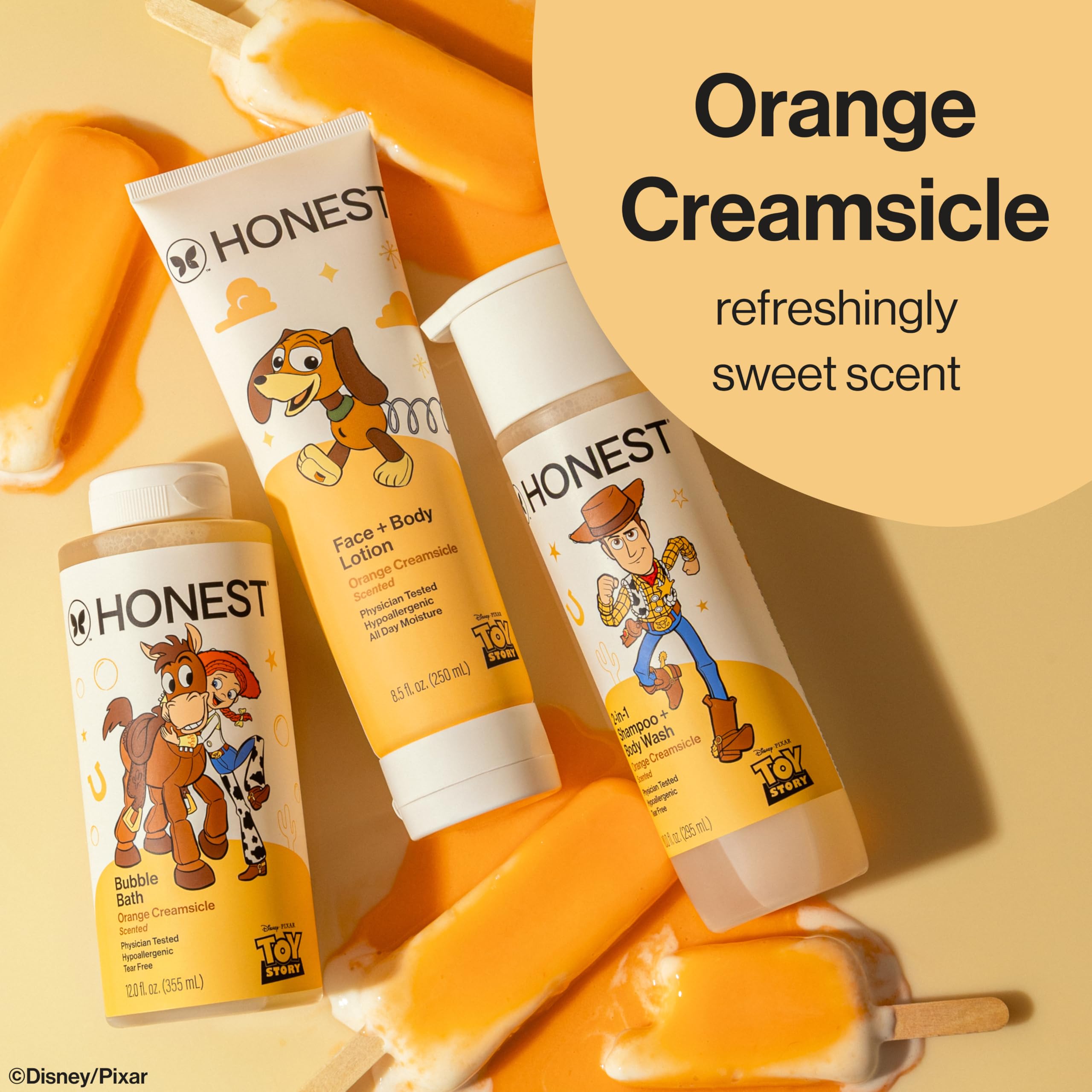 The Honest Company Foaming Bubble Bath Gentle for Baby, Naturally Derived, Tear-free, Hypoallergenic, Fragrance Free, Sensitive, 12 fl oz