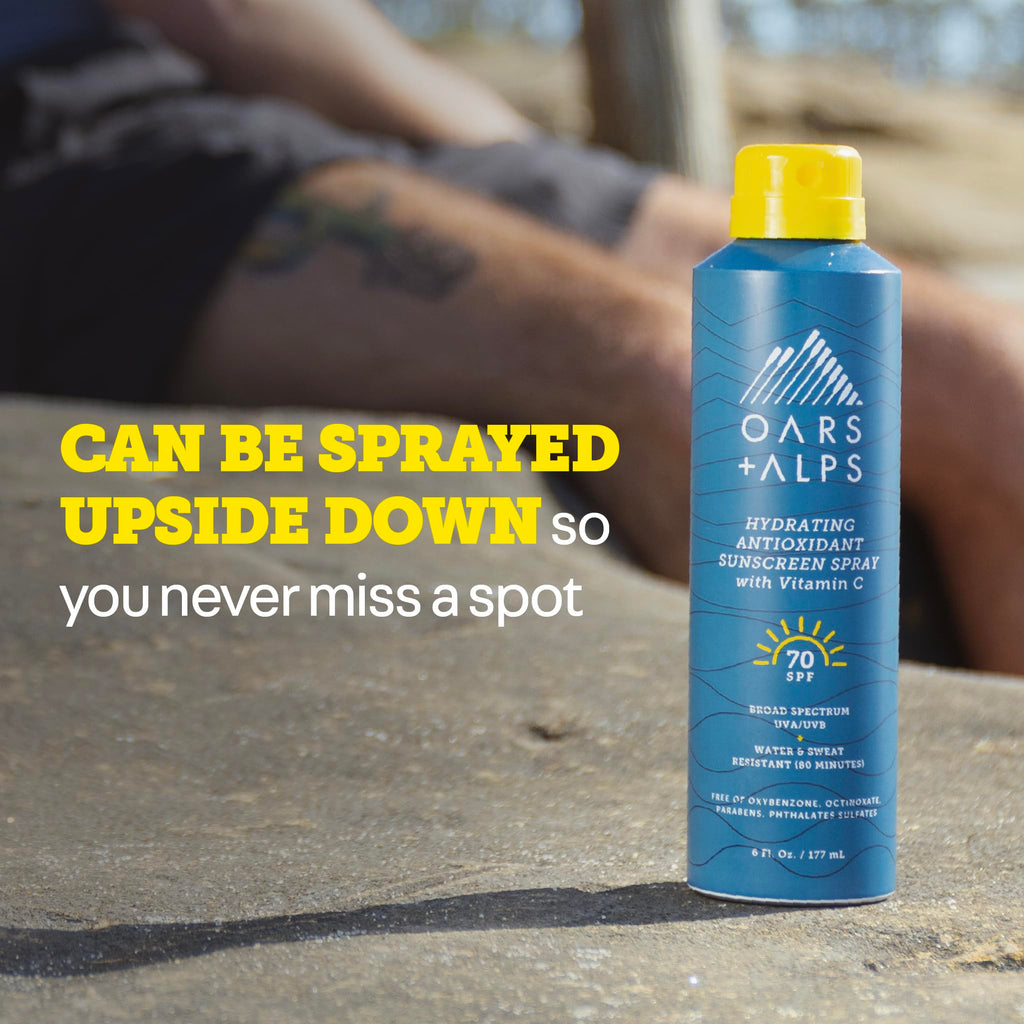 Oars + Alps SPF 50 Face & Body Broad Spectrum Sunscreen Spray | Fast-Absorbing, Lightweight, Non-Greasy, Hawaii Reef Act 104 Compliant, Water-Resistant, Octinoxate + Oxybenzone Free, 6 Oz, 1 Pack