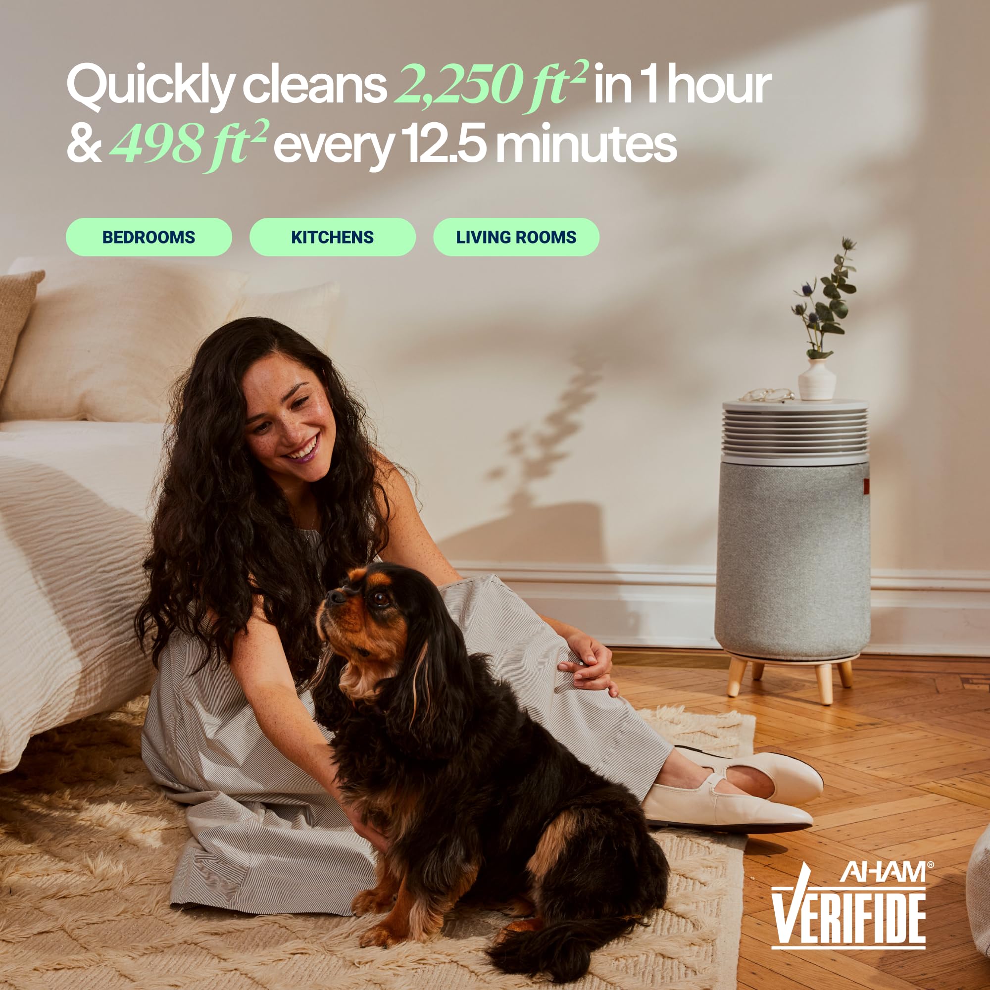BLUEAIR Blue Pure 311i Max Smart Air Purifier for Medium Rooms up to 2,107 Sq Ft HEPASilent Air Cleaner for Pets Allergies Smoke & Dust WiFi Air Purifier with Auto Mode Quiet Air Purifier for Bedroom