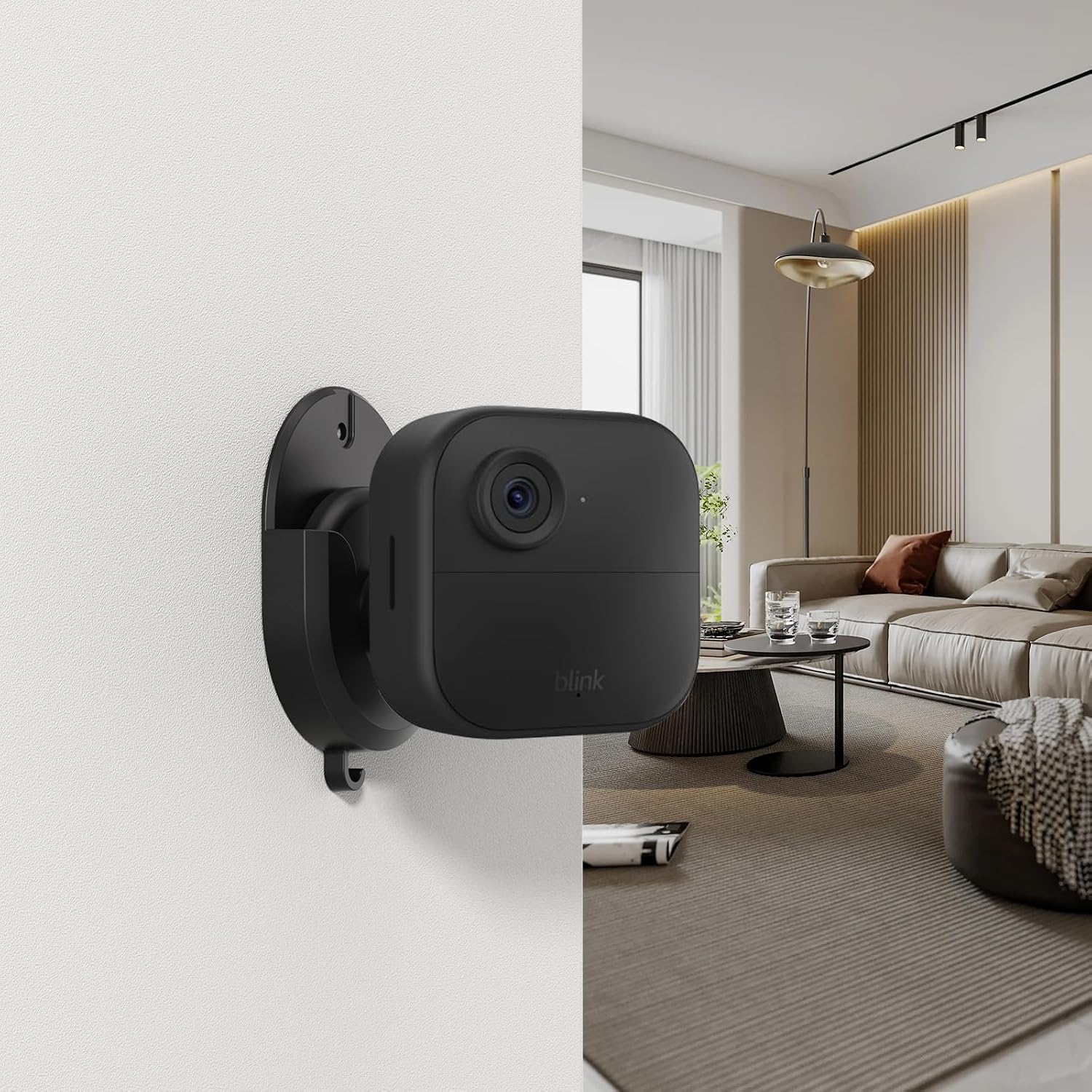 3 Pack Blink Camera Wall Mount - No Drill Adhesive Bracket for Blink Mini, Mini 2, Outdoor 4 & Indoor - Strong Hold, Damage-Free, Easy Install