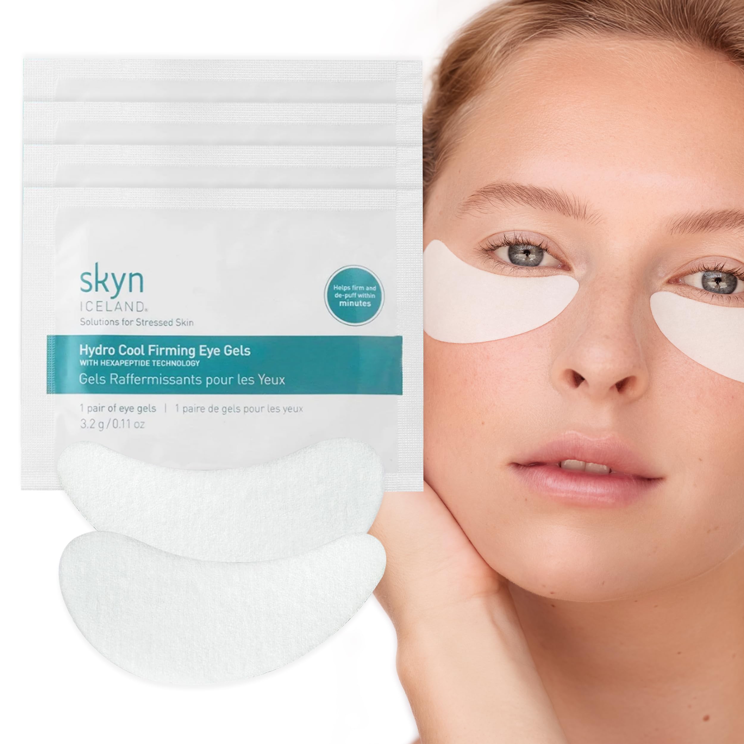 Skyn ICELAND Hydro Cool Firming Eye Patches For Puffy Eyes and Dark Circles