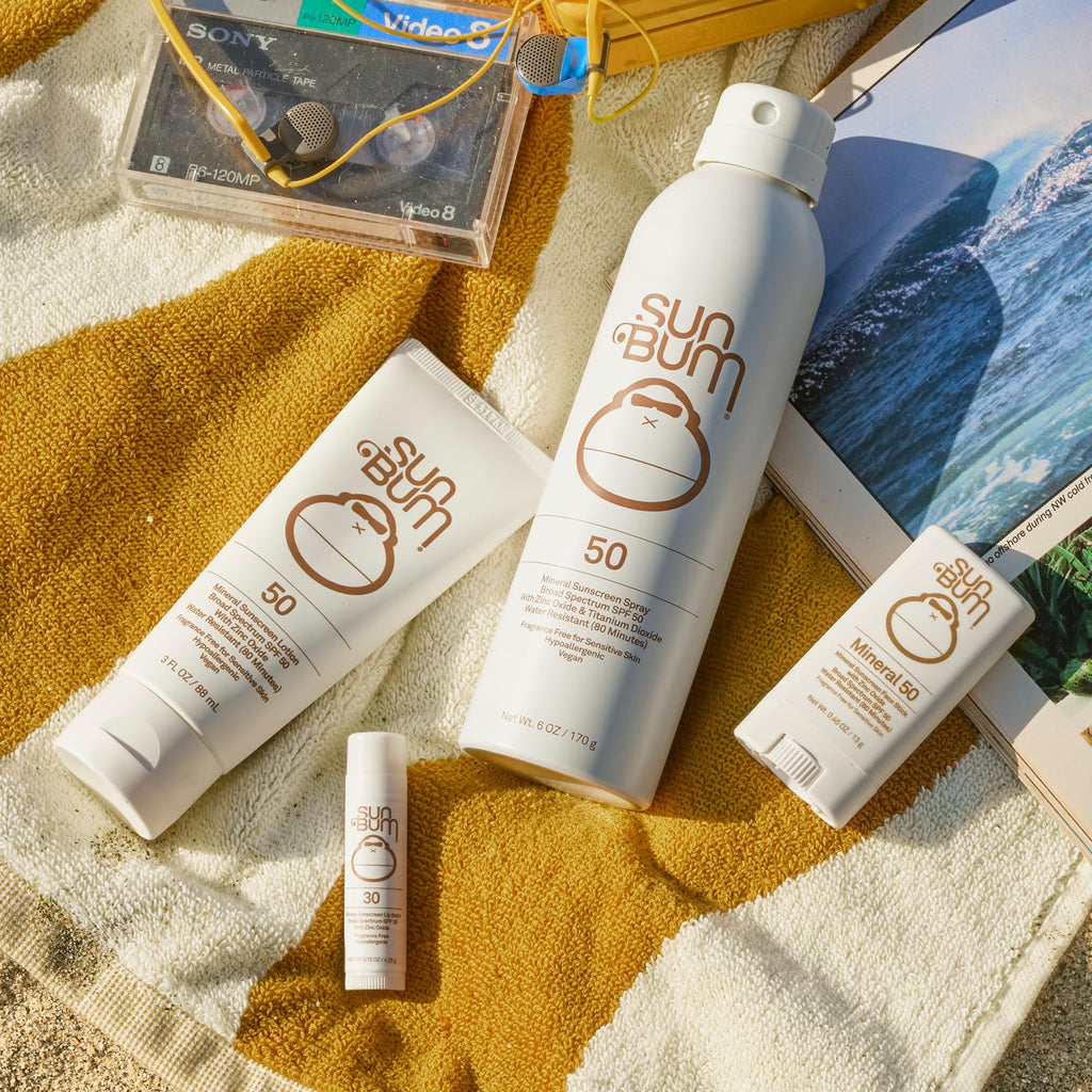 Sun Bum Mineral SPF 50 Sunscreen Body Lotion - Broad Spectrum Moisturizing Sunscreen with Vitamin E - Vegan and Hawaii 104 Act Compliant (Made without Octinoxate & Oxybenzone) - Travel Size - 3 oz