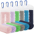 4 Packs Cooling Towels: Instant Cool Towel for Neck and Face Hot Weather UPF50 Quick Dry Microfiber Sweat Towels for Gym Workout Sports (40"x12")