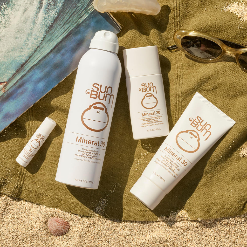 Sun Bum Mineral SPF 50 Sunscreen Body Lotion - Broad Spectrum Moisturizing Sunscreen with Vitamin E - Vegan and Hawaii 104 Act Compliant (Made without Octinoxate & Oxybenzone) - Travel Size - 3 oz